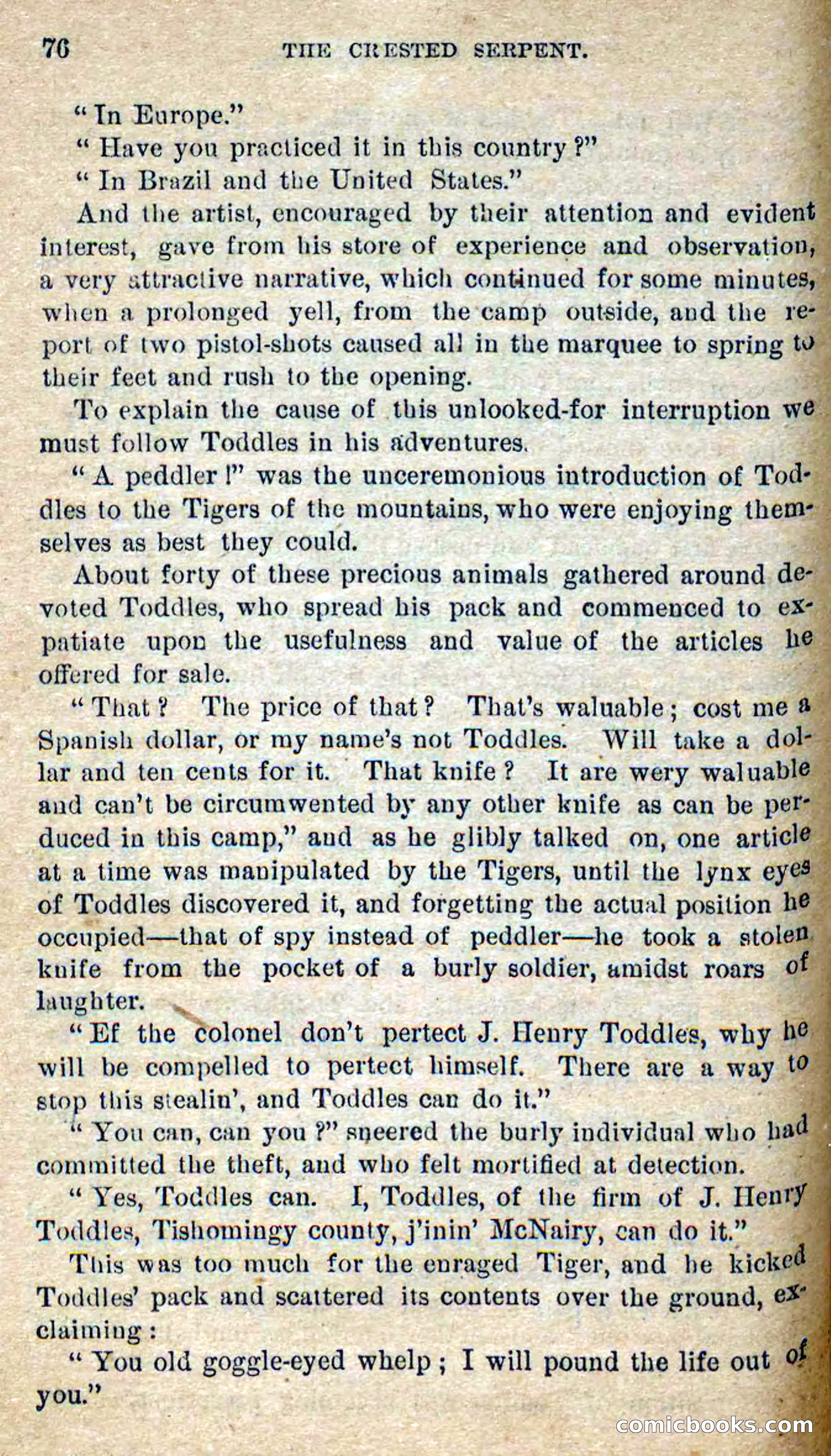 Beadle's Dime Novels No. 300: The Crested Serpent — page 72 of 100
