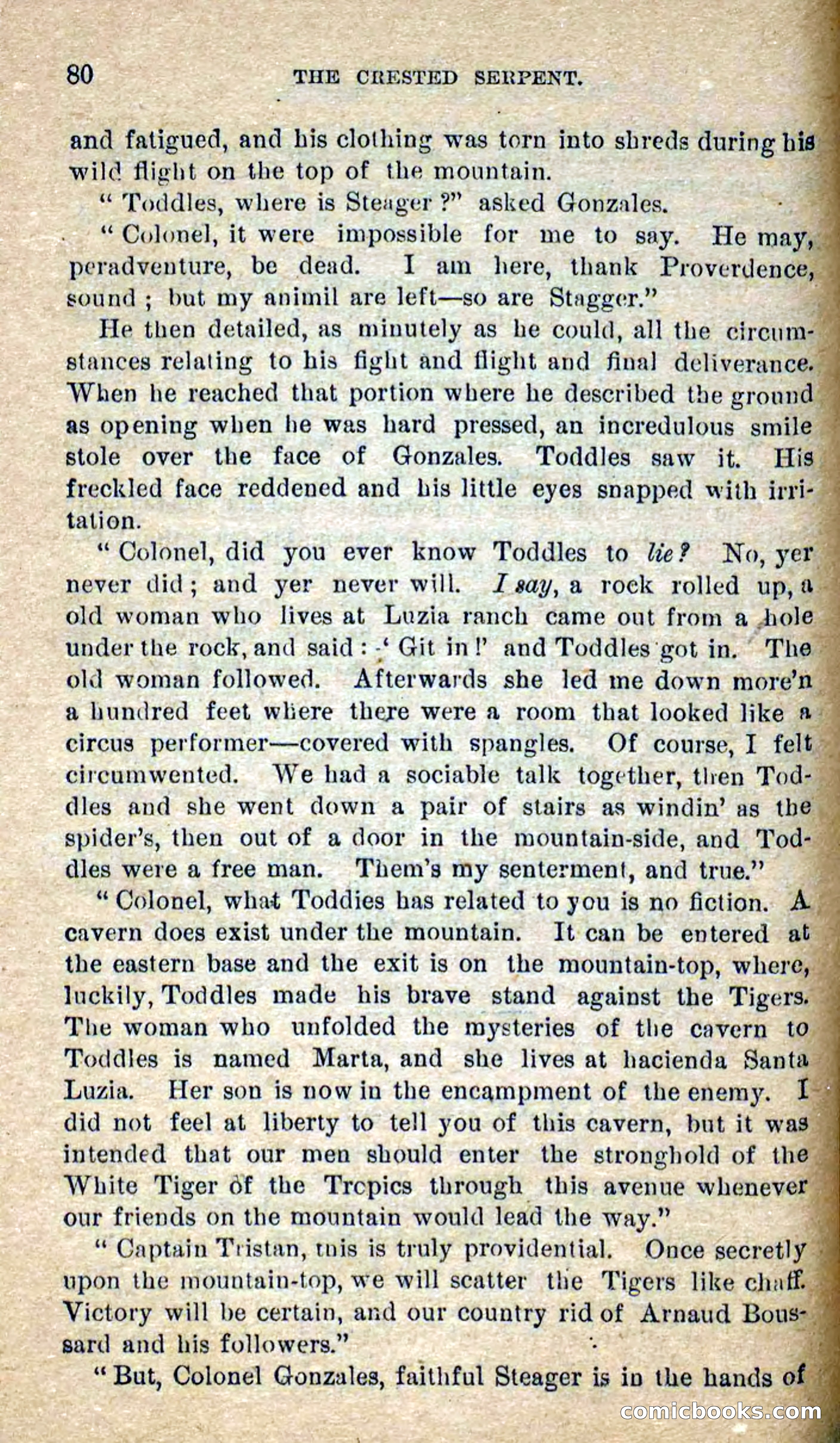 Beadle's Dime Novels No. 300: The Crested Serpent — page 76 of 100