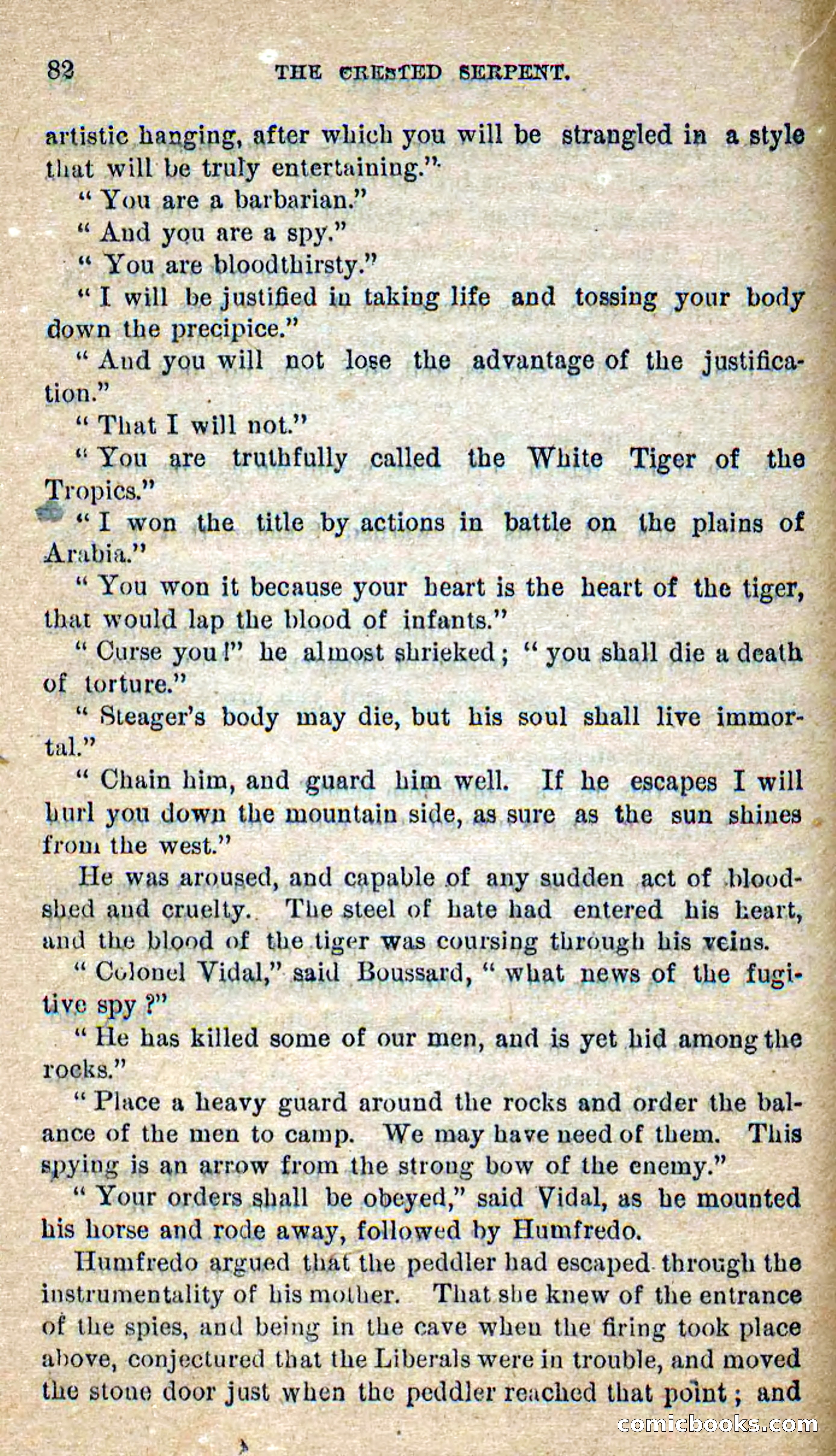Beadle's Dime Novels No. 300: The Crested Serpent — page 78 of 100