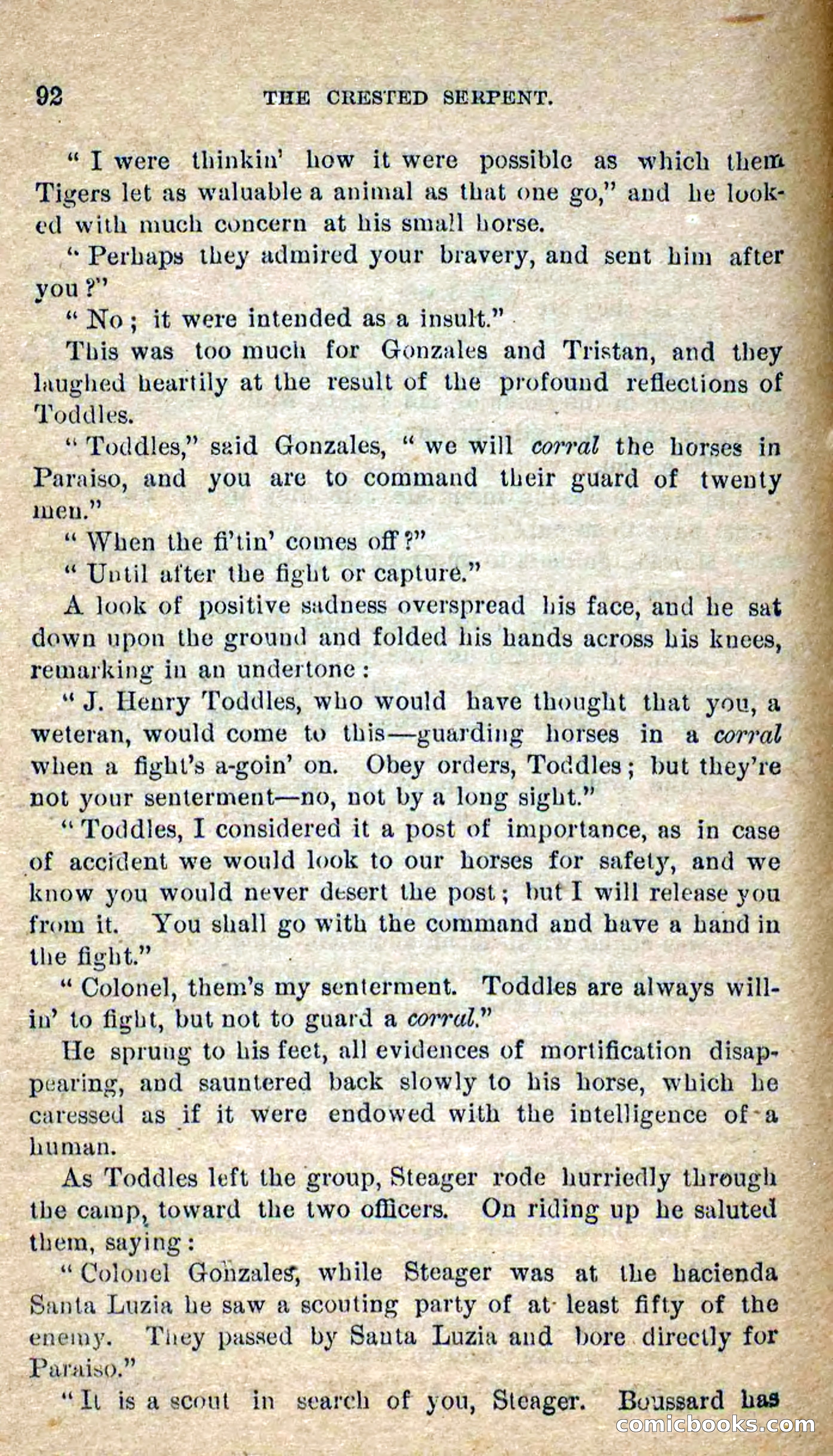 Beadle's Dime Novels No. 300: The Crested Serpent — page 88 of 100