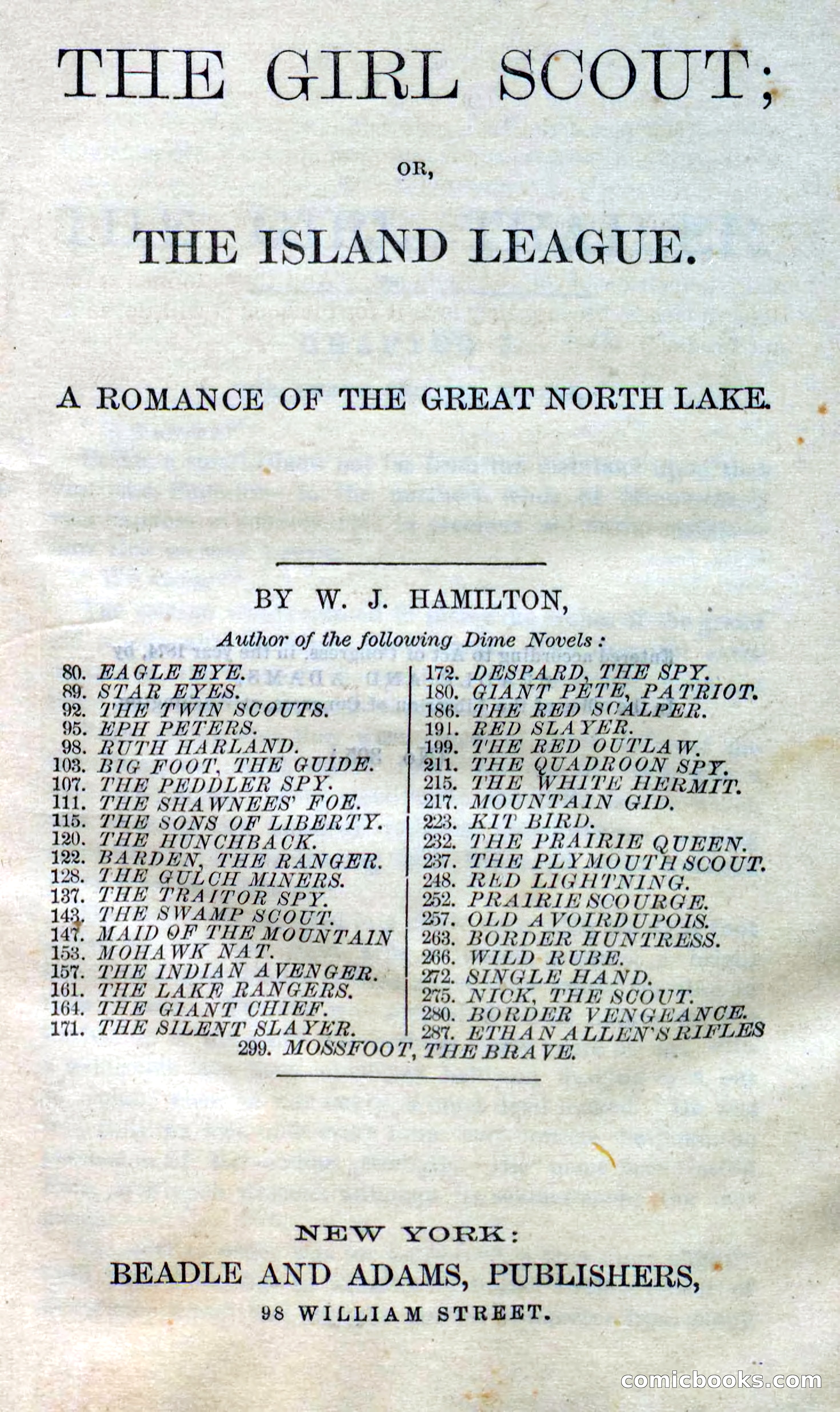 Beadle's Dime Novels No. 305: The Girl Scout — page 3 of 100