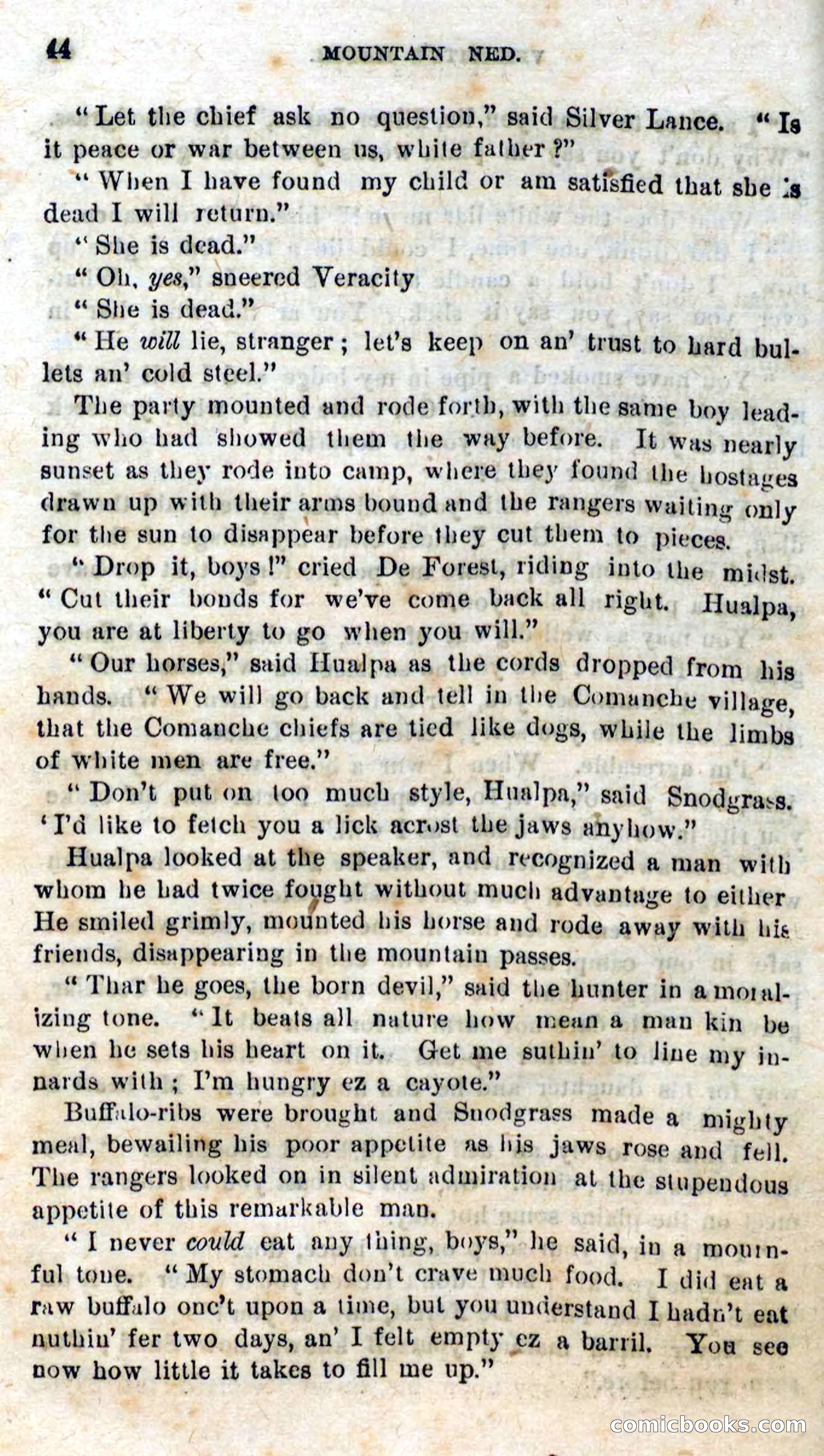 Beadle's Dime Novels No. 309: Mountain Ned — page 42 of 100