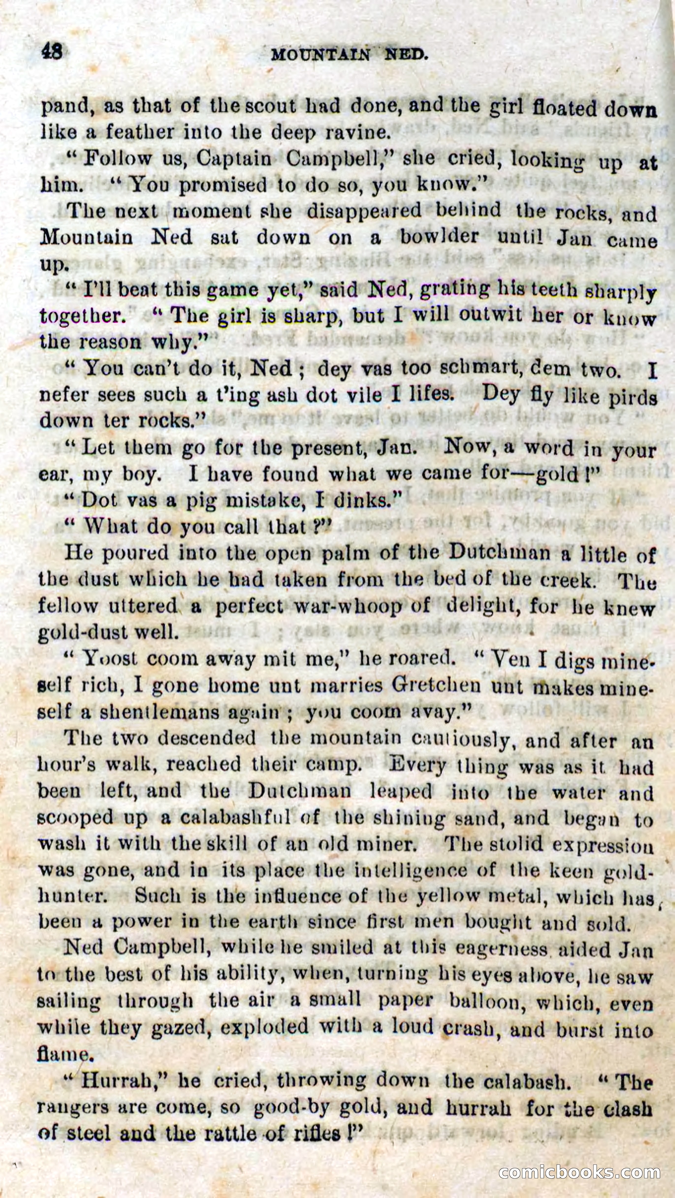 Beadle's Dime Novels No. 309: Mountain Ned — page 46 of 100