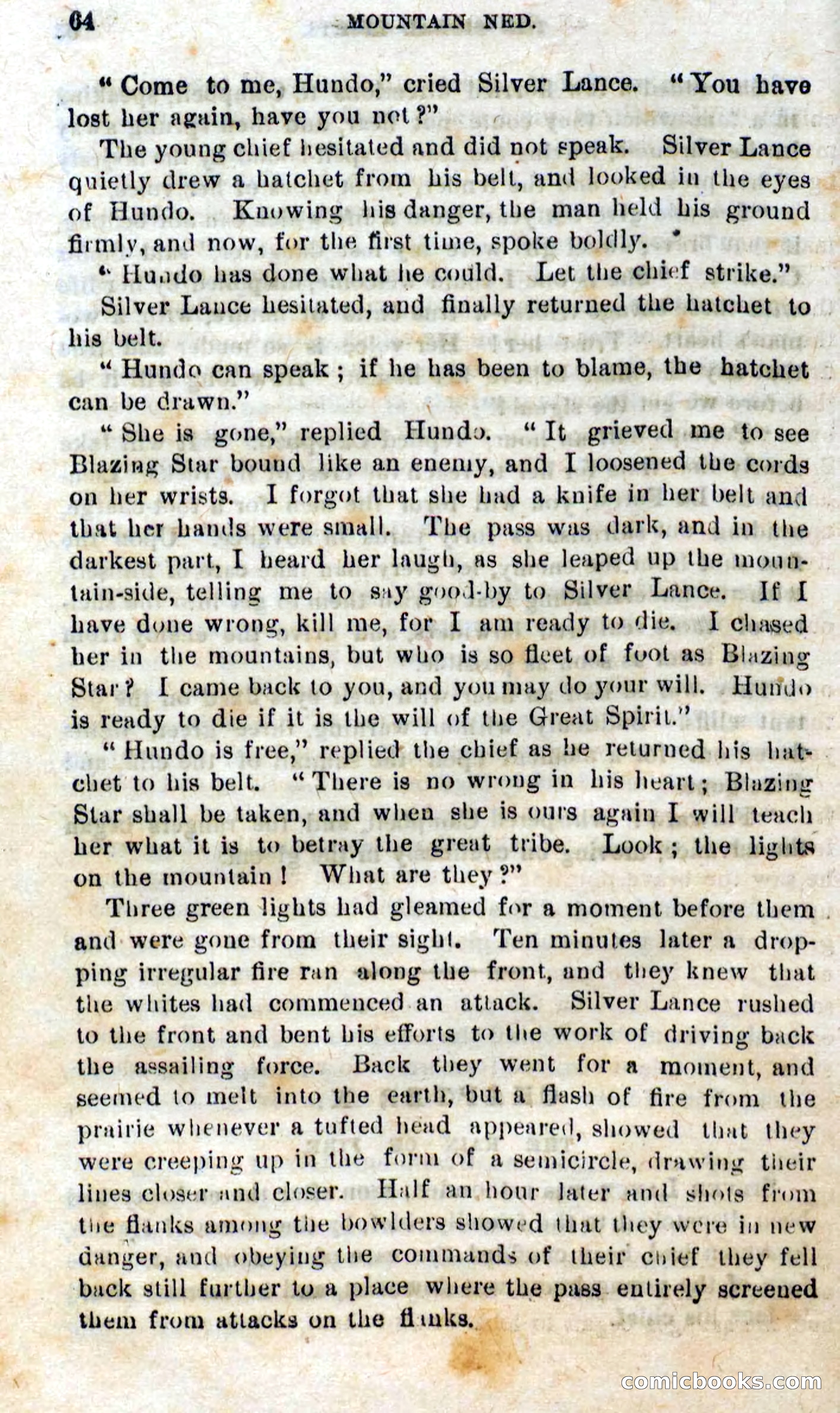 Beadle's Dime Novels No. 309: Mountain Ned — page 62 of 100