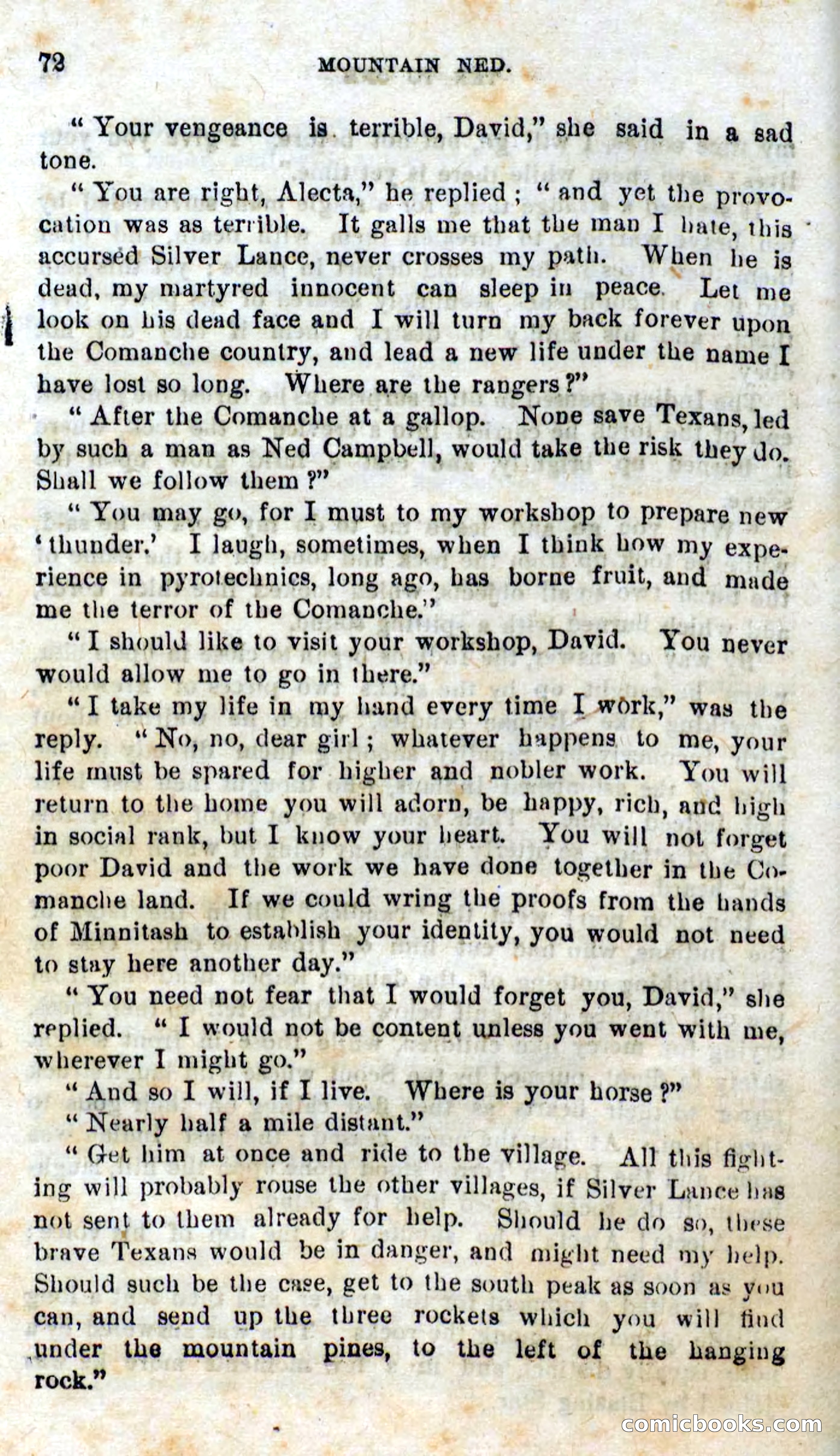 Beadle's Dime Novels No. 309: Mountain Ned — page 70 of 100