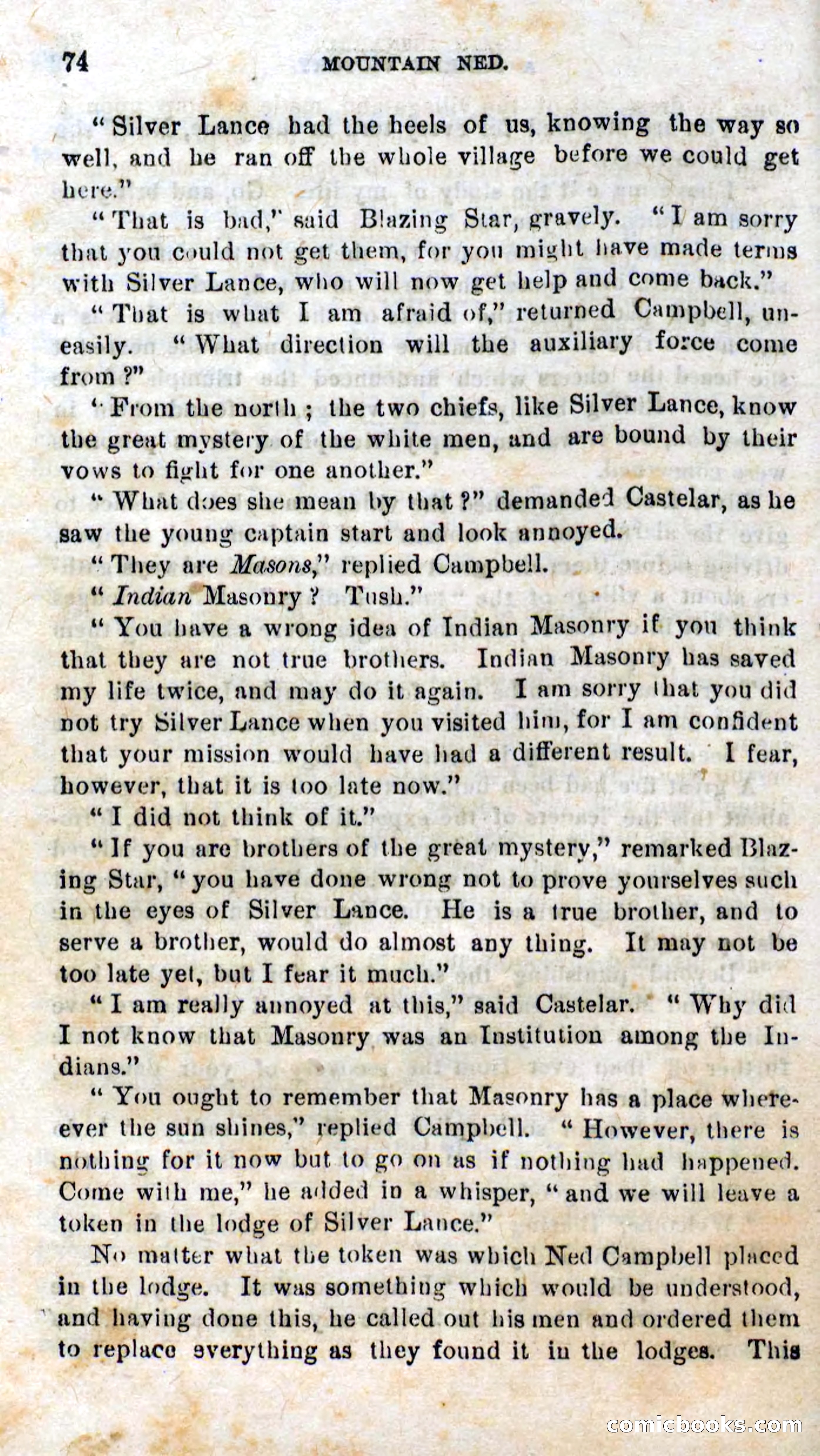 Beadle's Dime Novels No. 309: Mountain Ned — page 72 of 100