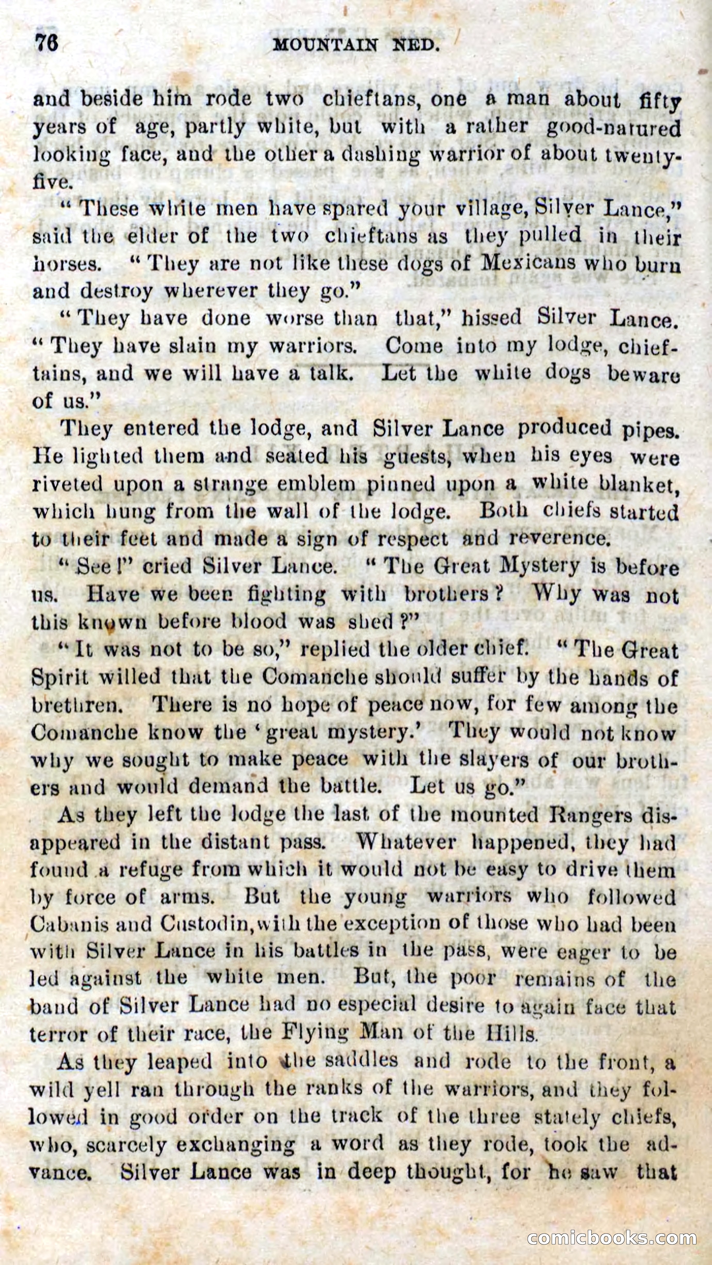 Beadle's Dime Novels No. 309: Mountain Ned — page 74 of 100