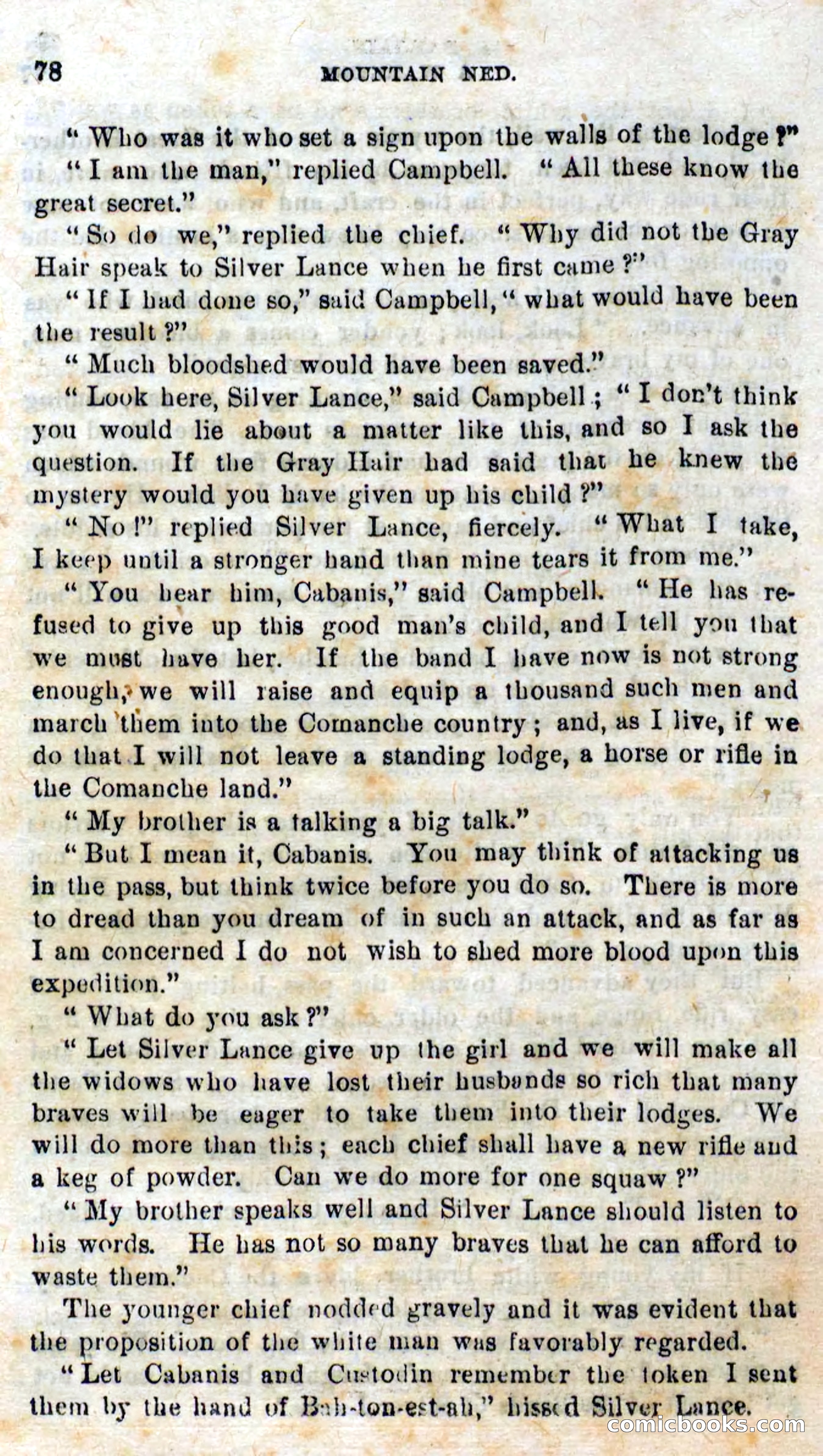Beadle's Dime Novels No. 309: Mountain Ned — page 76 of 100