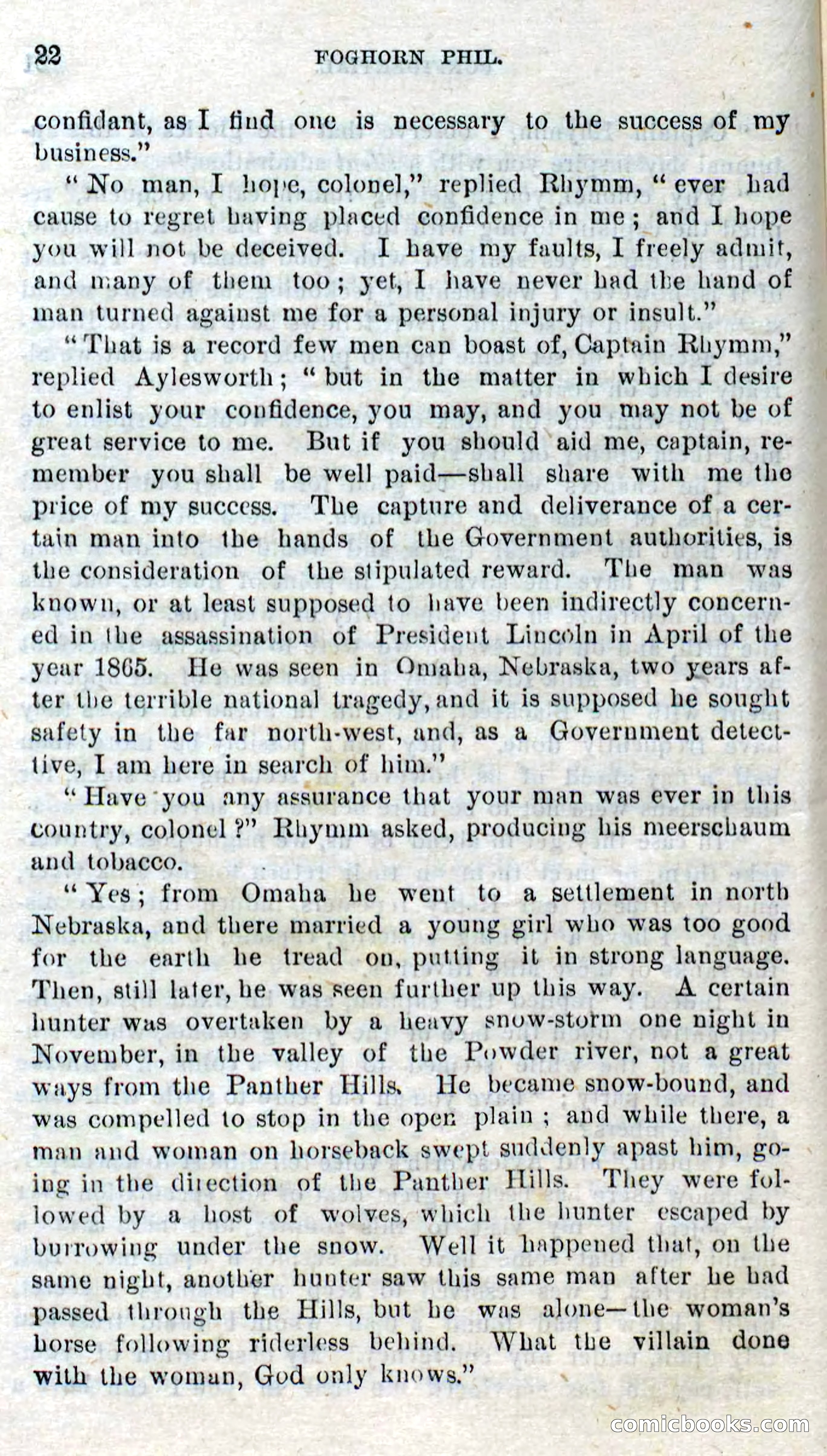 Beadle's Dime Novels No. 310: Foghorn Phil — page 20 of 94