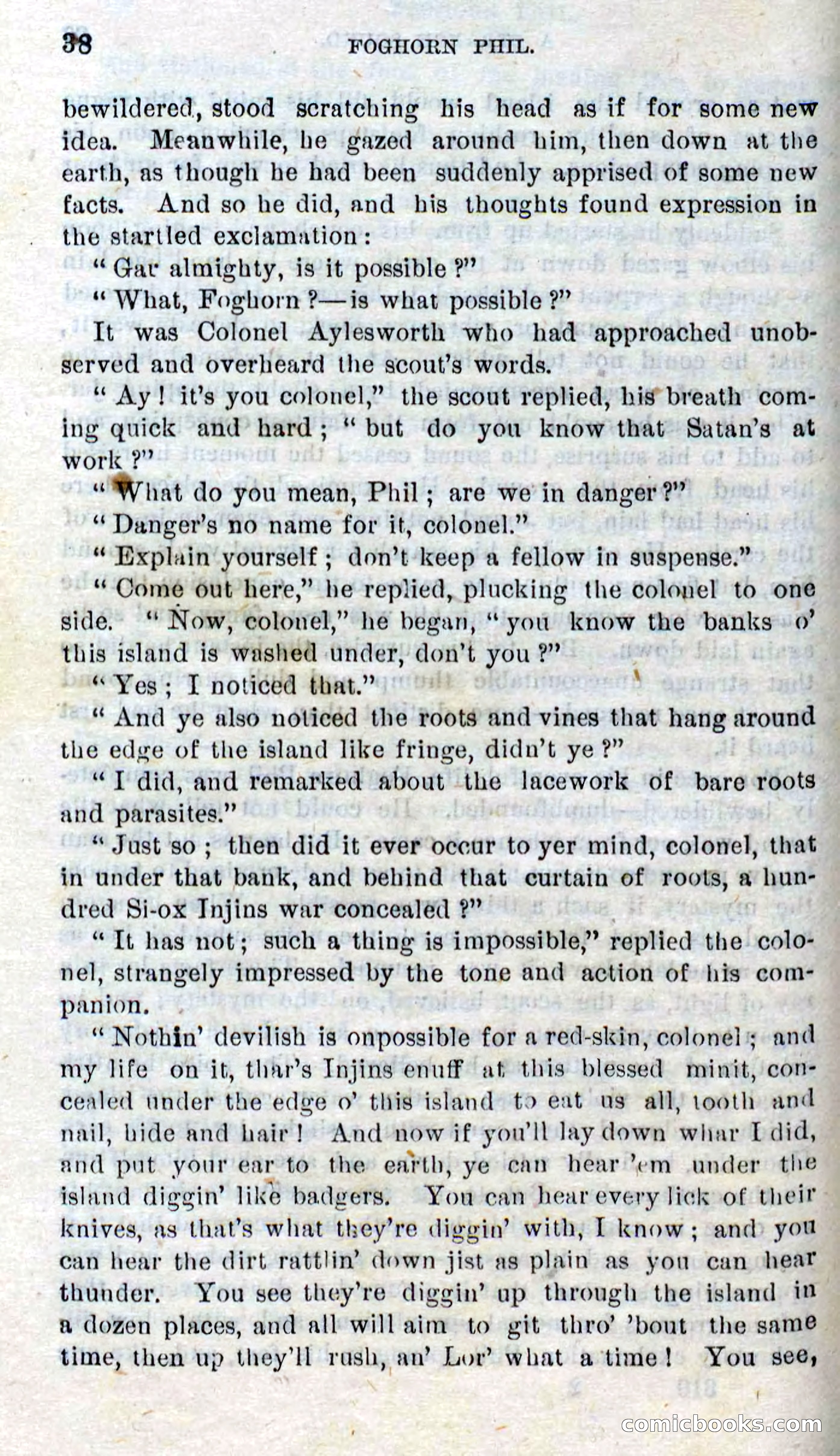 Beadle's Dime Novels No. 310: Foghorn Phil — page 36 of 94