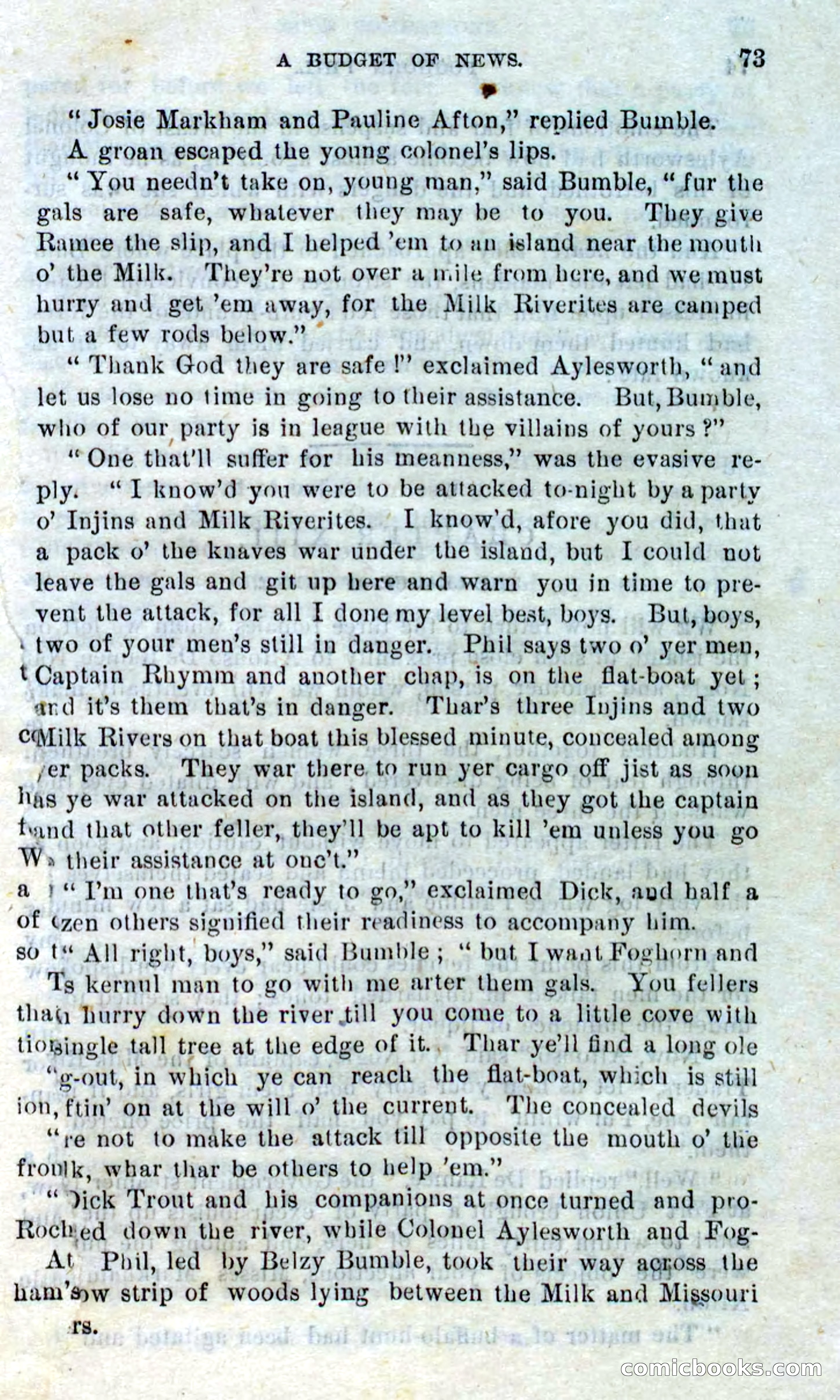 Beadle's Dime Novels No. 310: Foghorn Phil — page 71 of 94