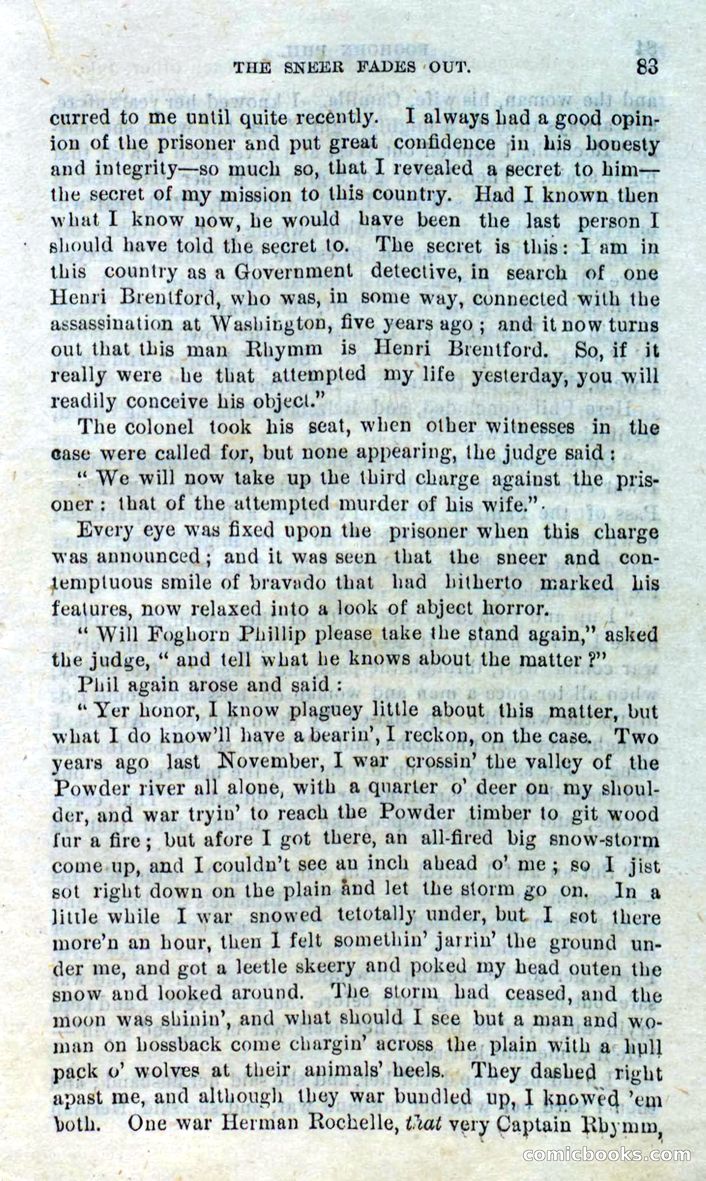 Beadle's Dime Novels No. 310: Foghorn Phil — page 81 of 94