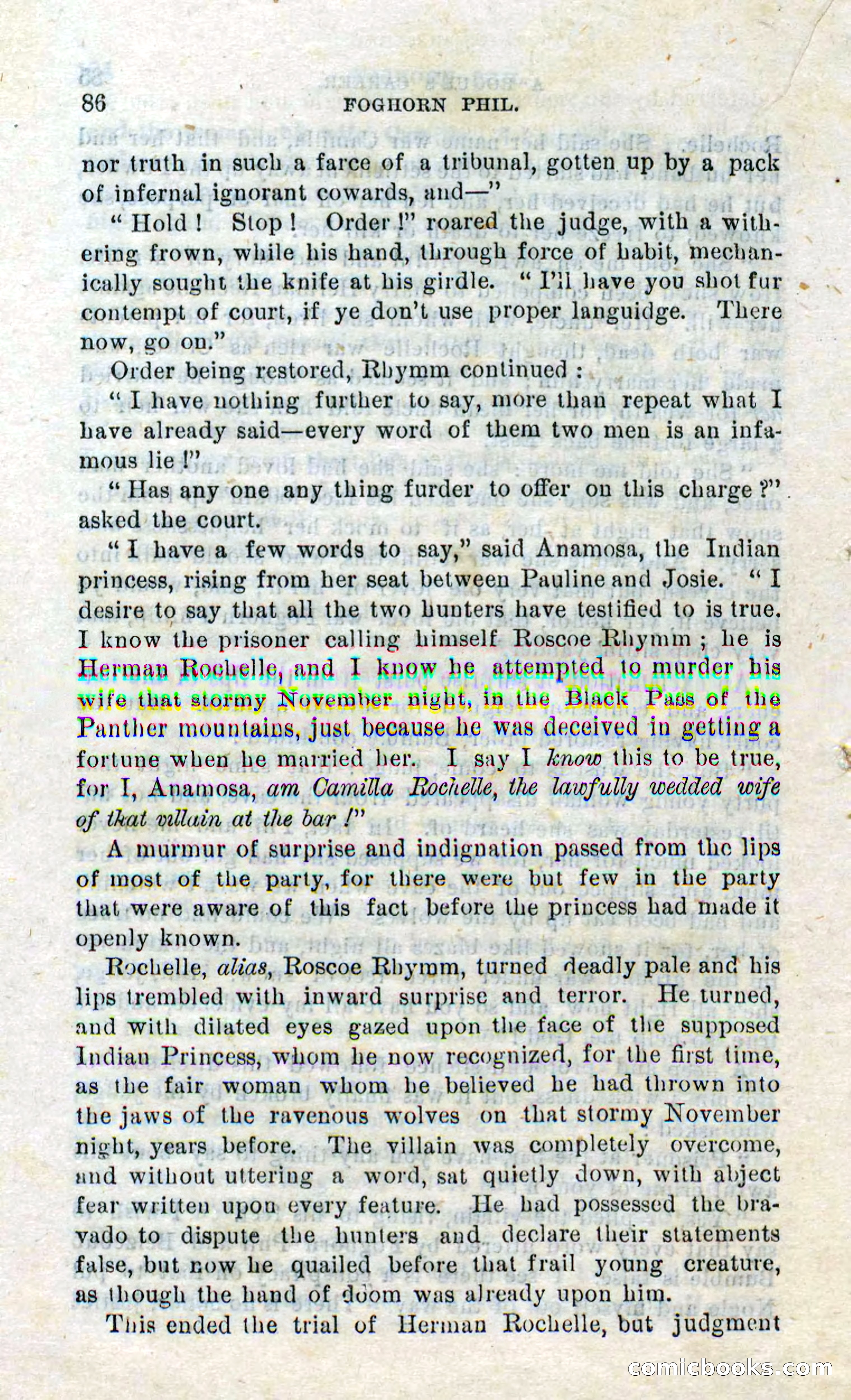 Beadle's Dime Novels No. 310: Foghorn Phil — page 84 of 94