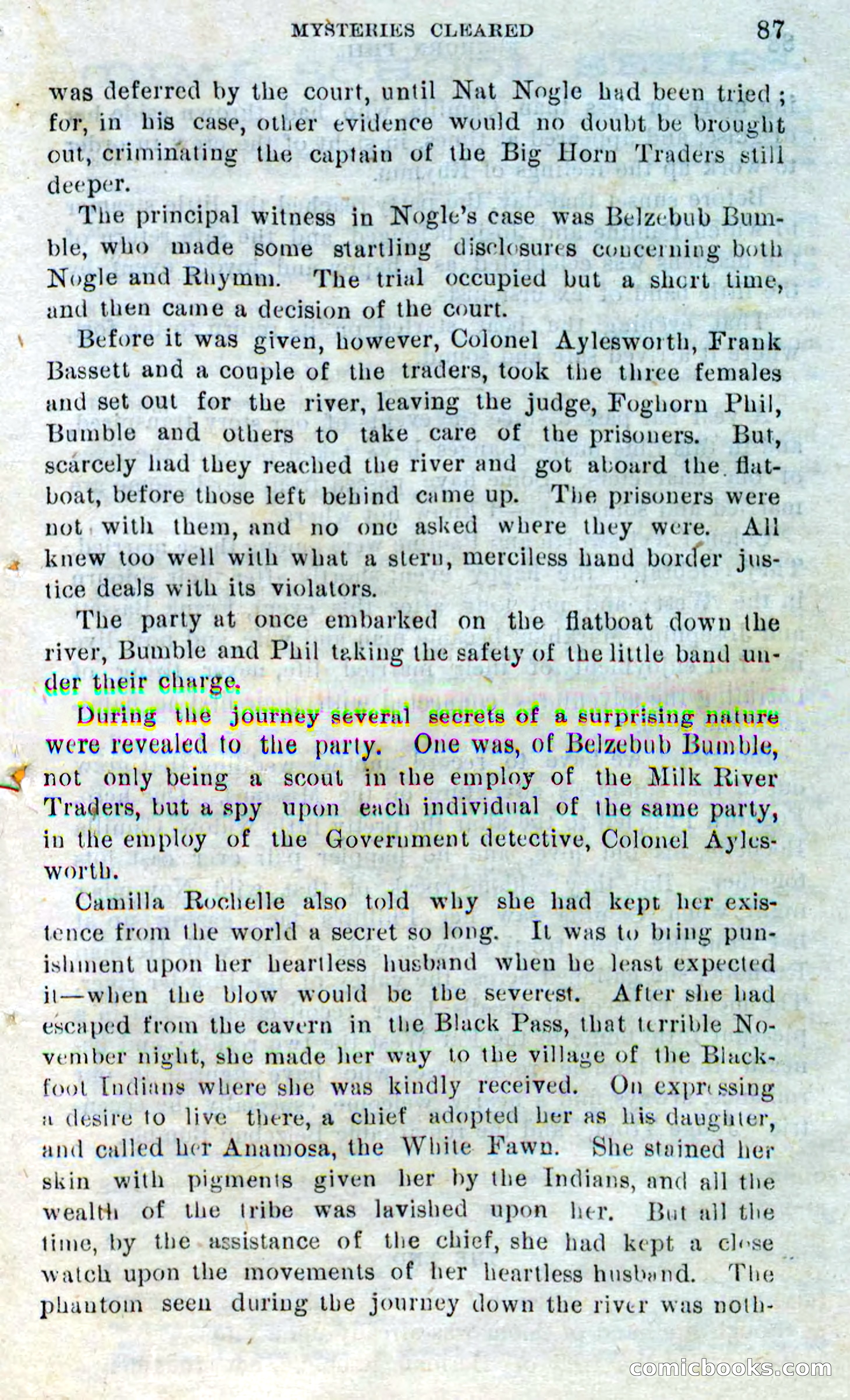 Beadle's Dime Novels No. 310: Foghorn Phil — page 85 of 94