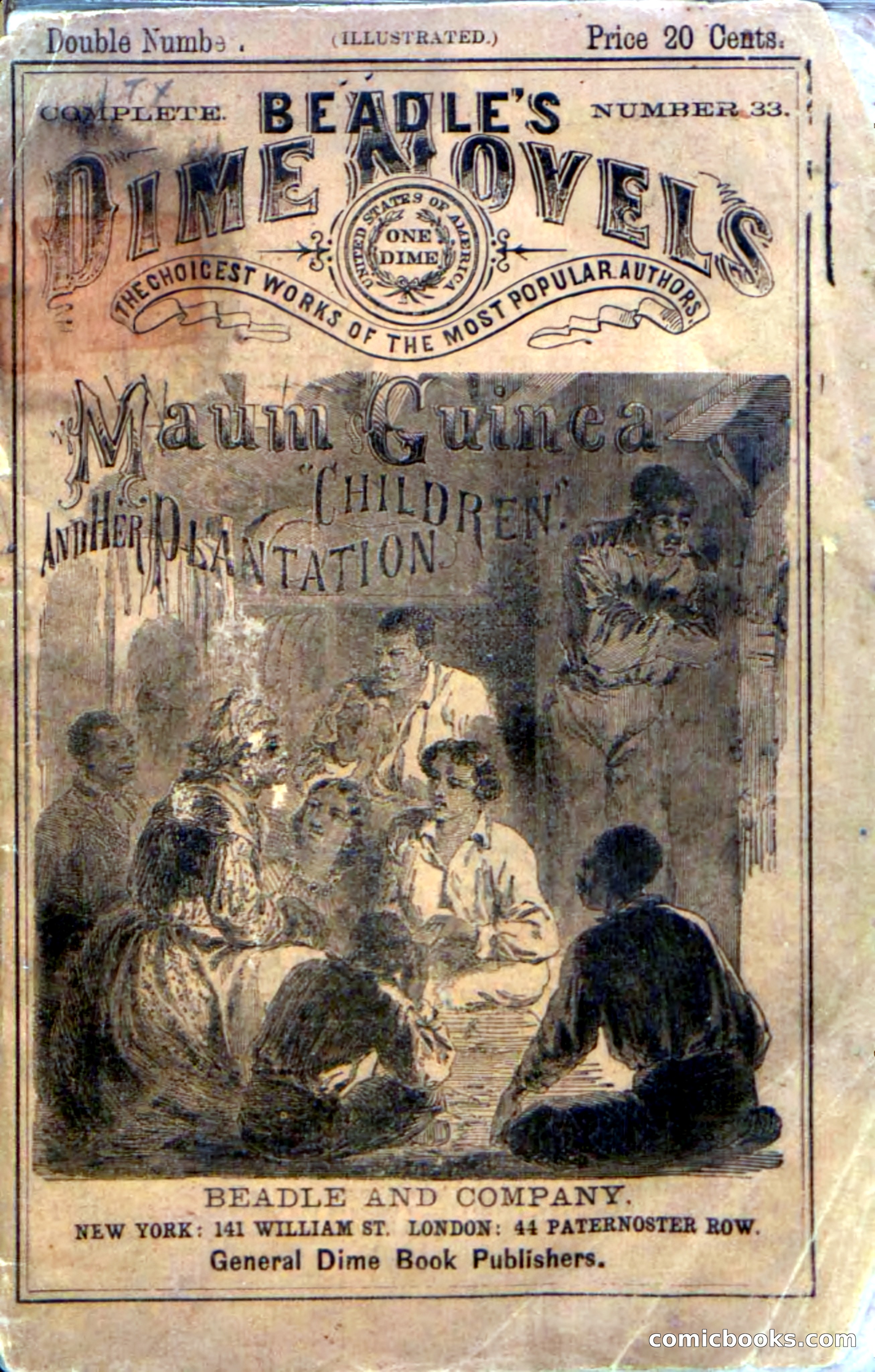 Beadle's Dime Novels No. 33: Maum Guinea and Her Plantation Children
