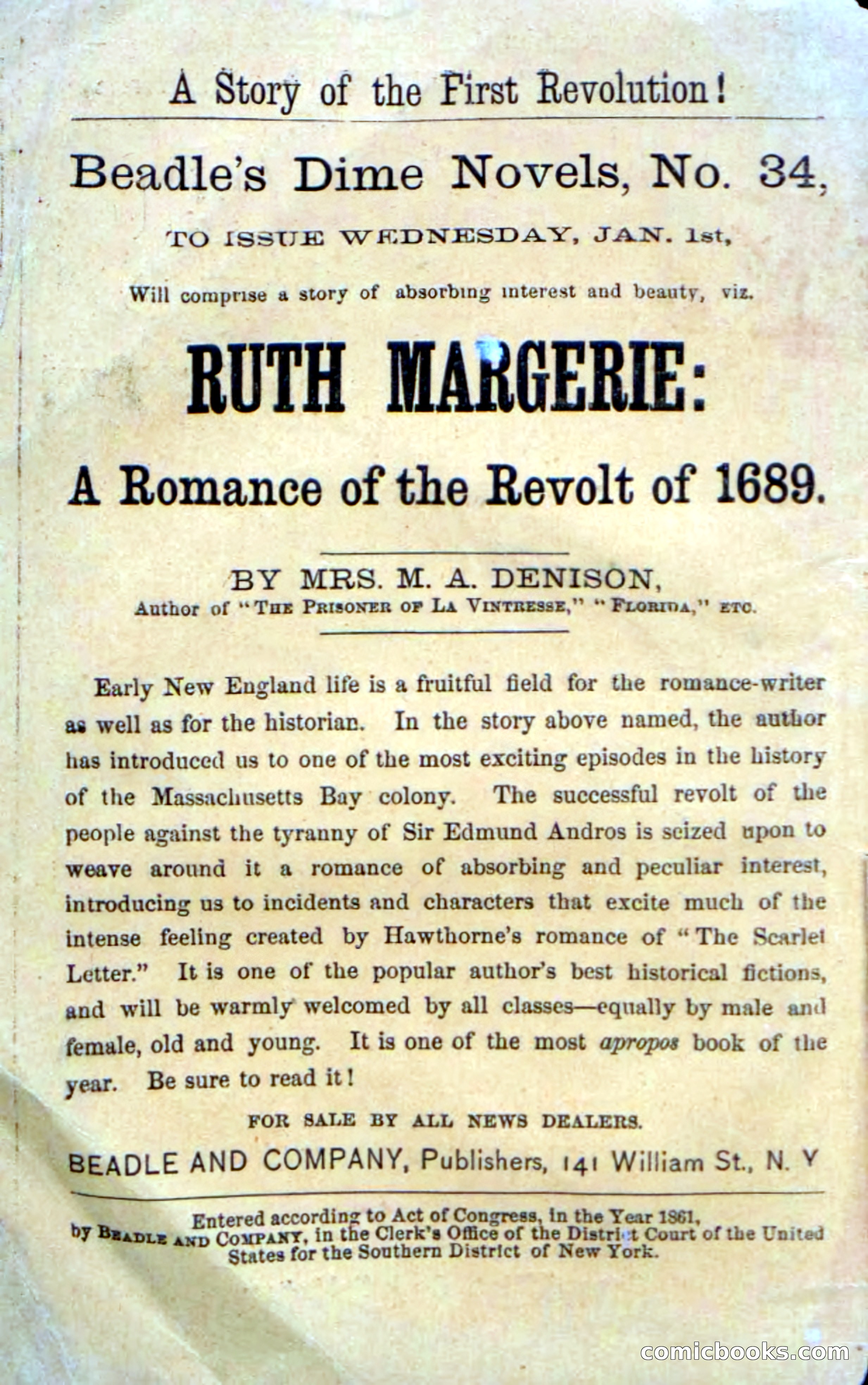Beadle's Dime Novels No. 33: Maum Guinea and Her Plantation Children — page 2 of 228