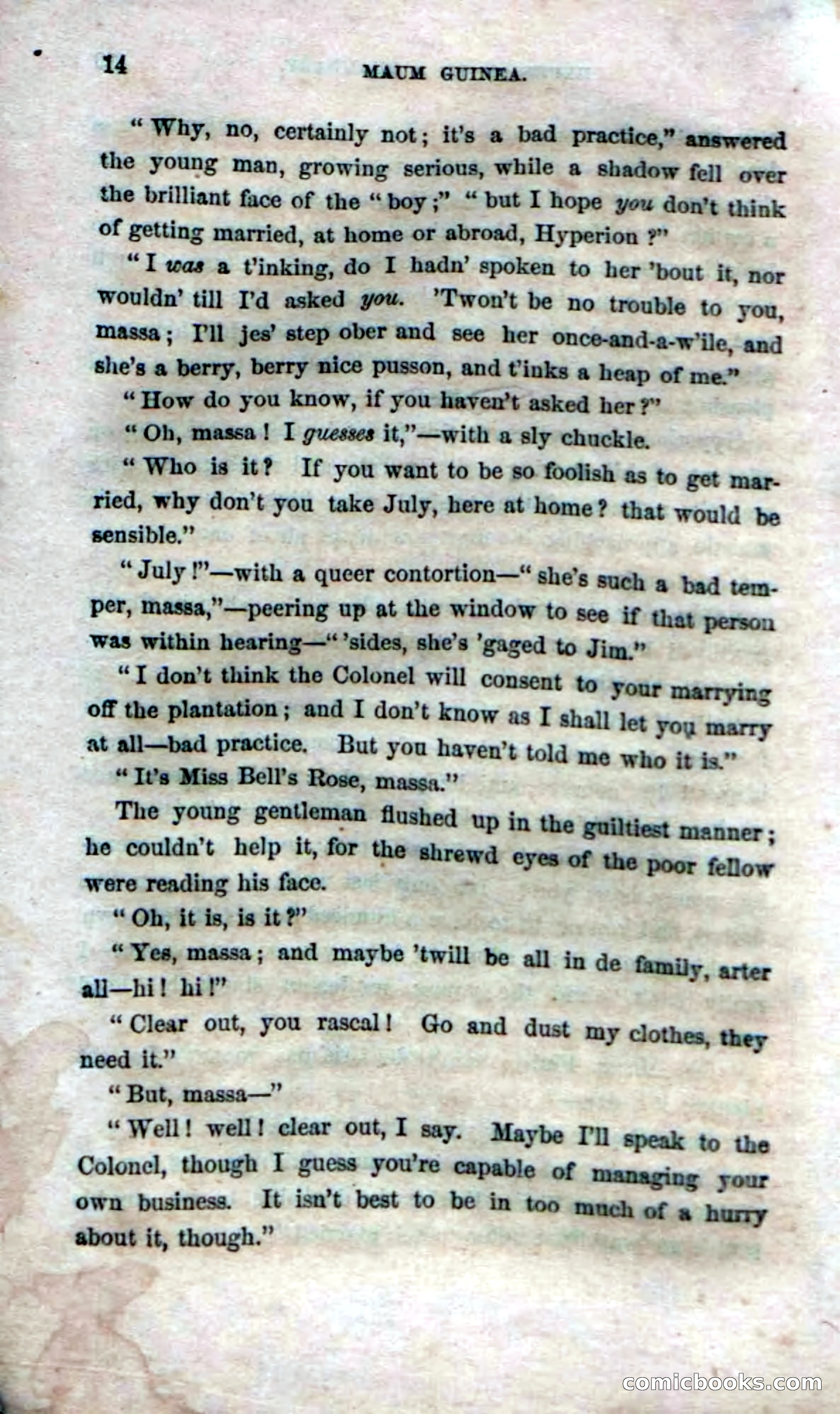 Beadle's Dime Novels No. 33: Maum Guinea and Her Plantation Children — page 20 of 228