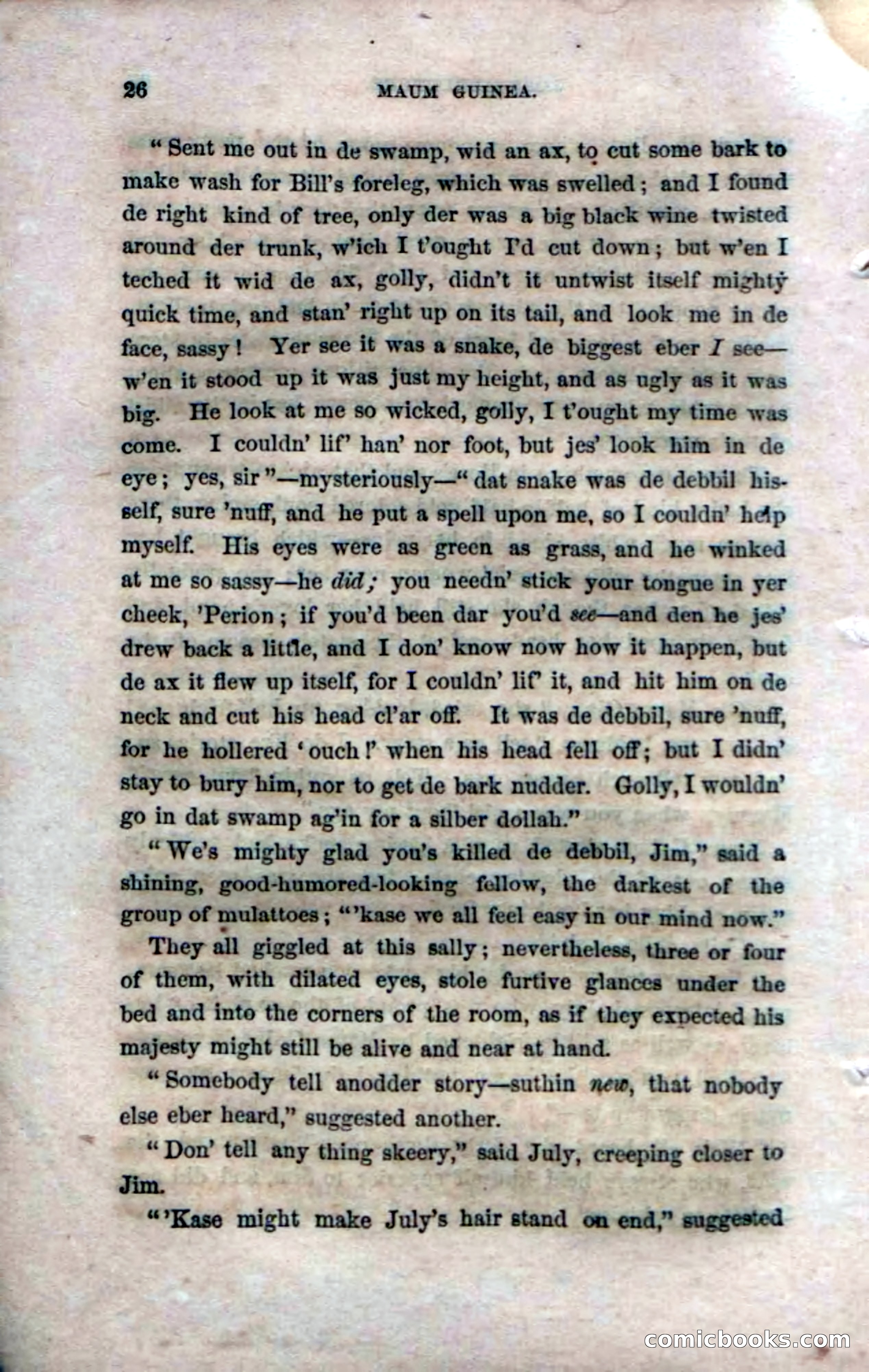Beadle's Dime Novels No. 33: Maum Guinea and Her Plantation Children — page 32 of 228