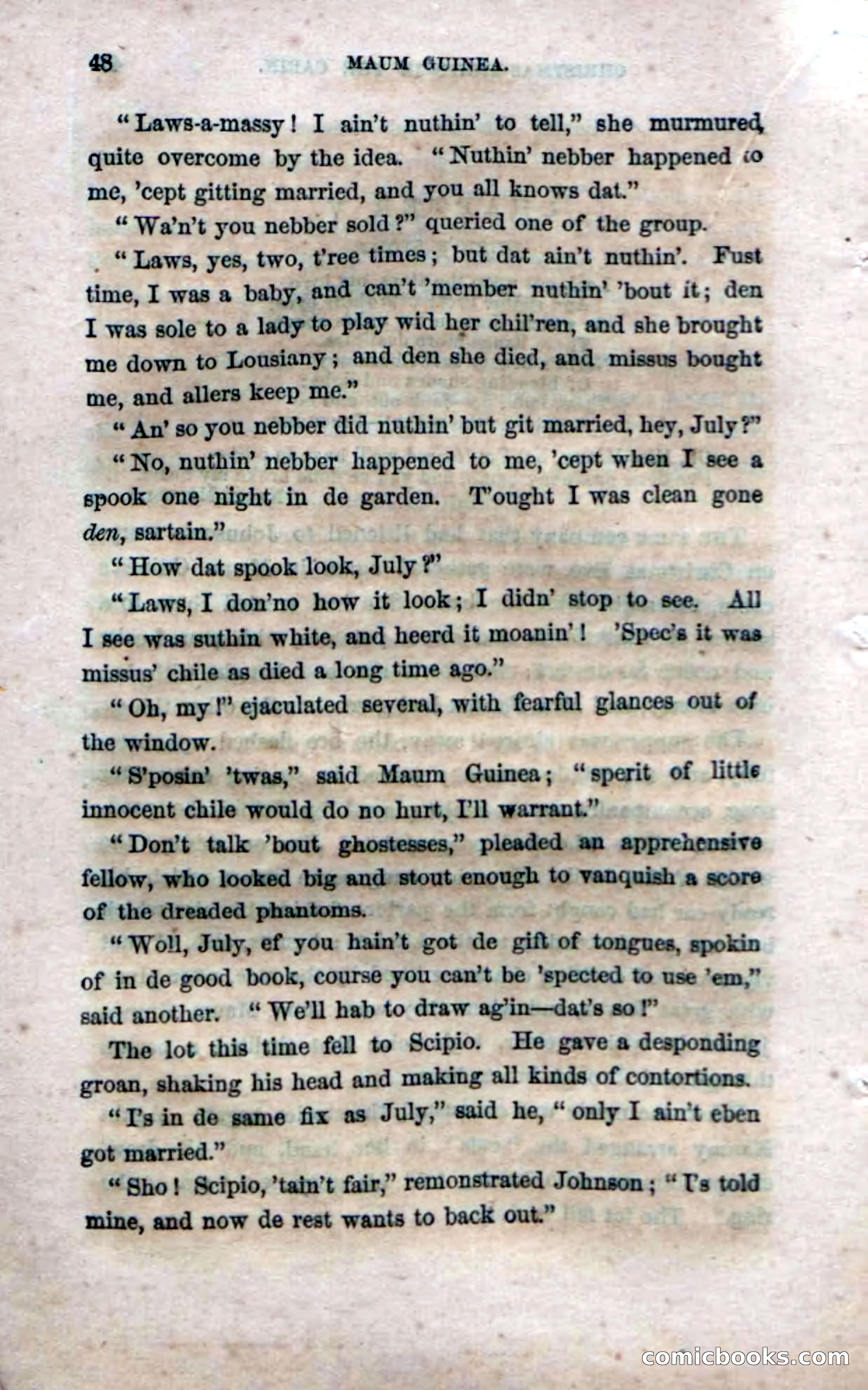 Beadle's Dime Novels No. 33: Maum Guinea and Her Plantation Children — page 54 of 228