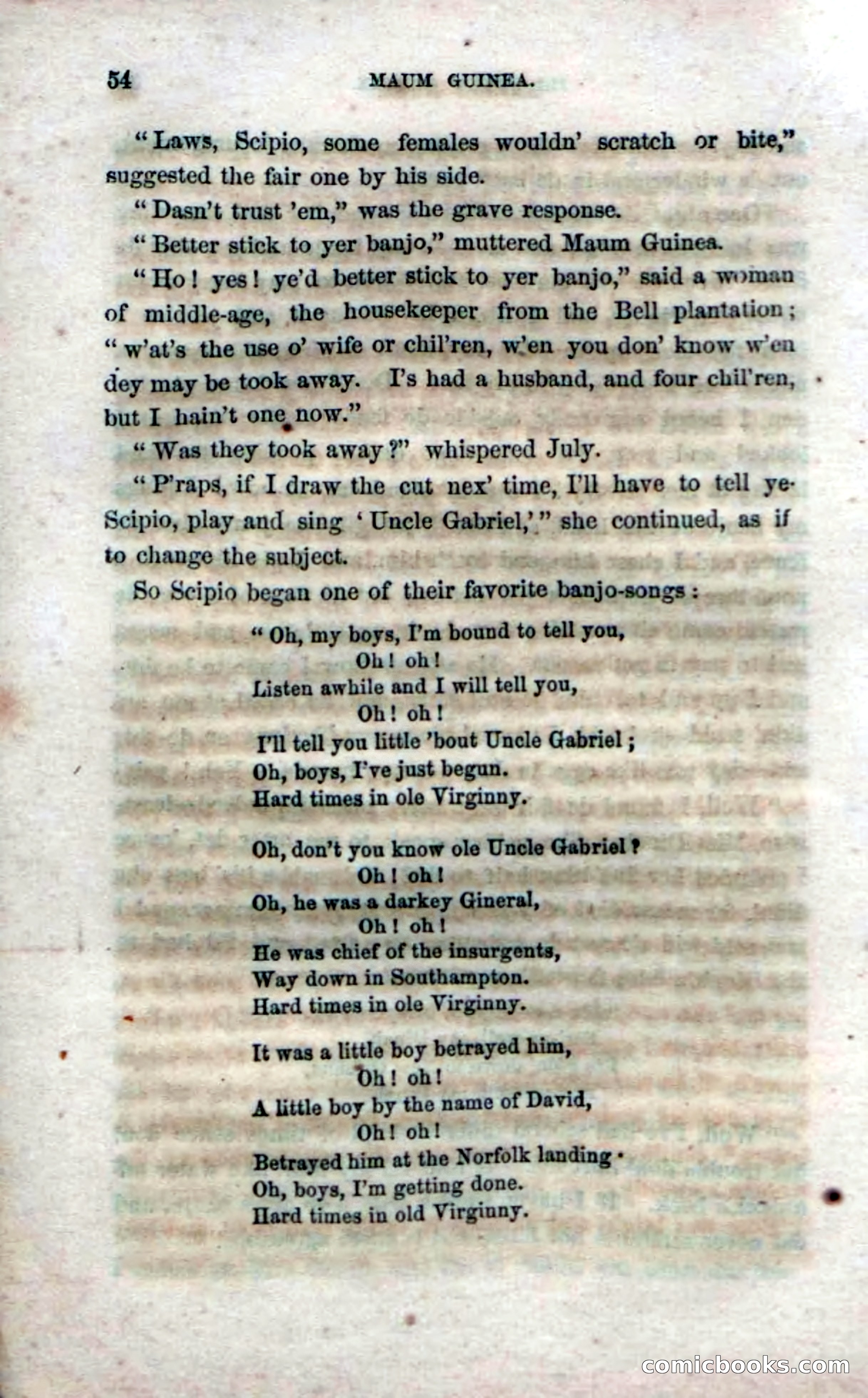 Beadle's Dime Novels No. 33: Maum Guinea and Her Plantation Children — page 60 of 228