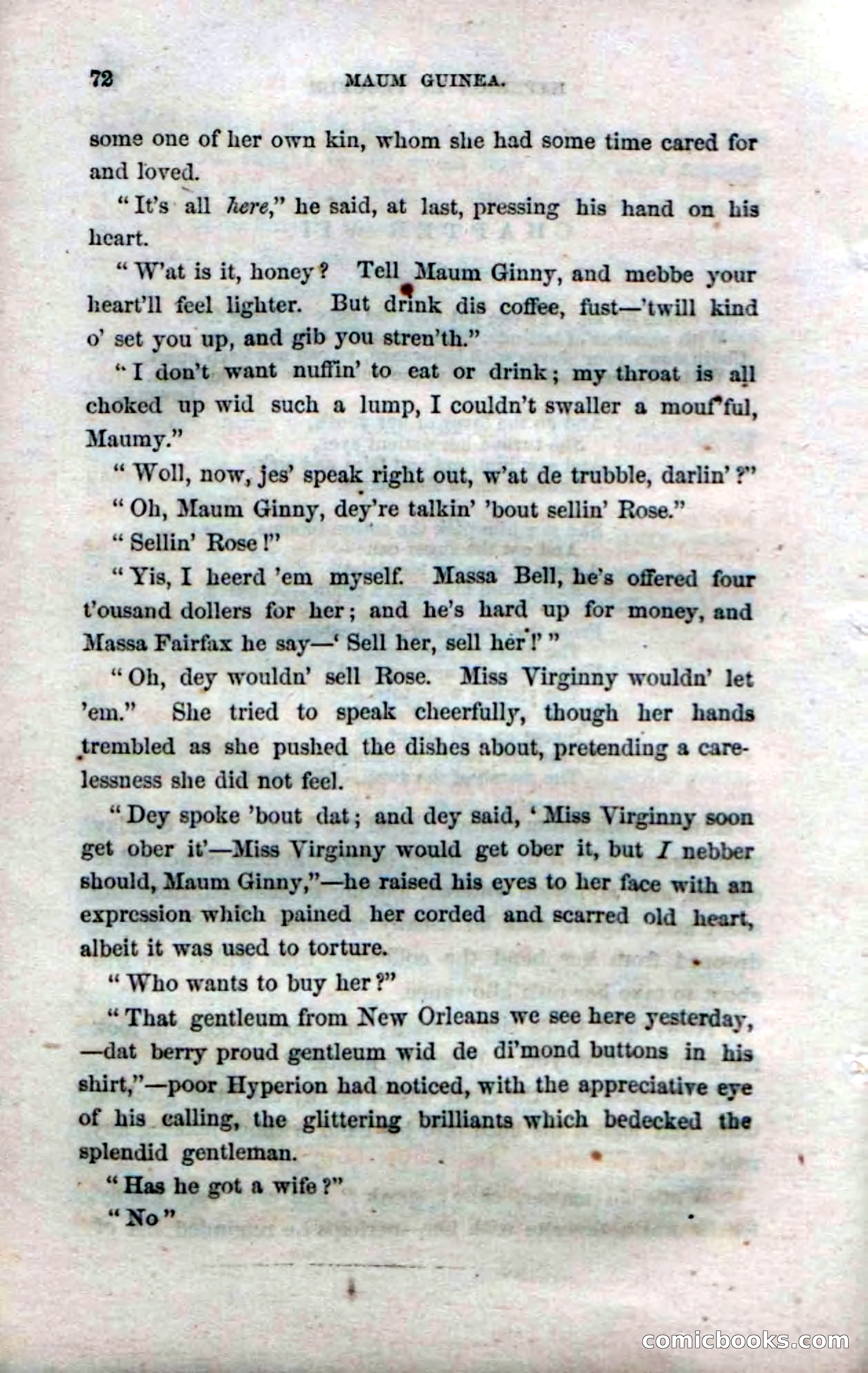 Beadle's Dime Novels No. 33: Maum Guinea and Her Plantation Children — page 78 of 228