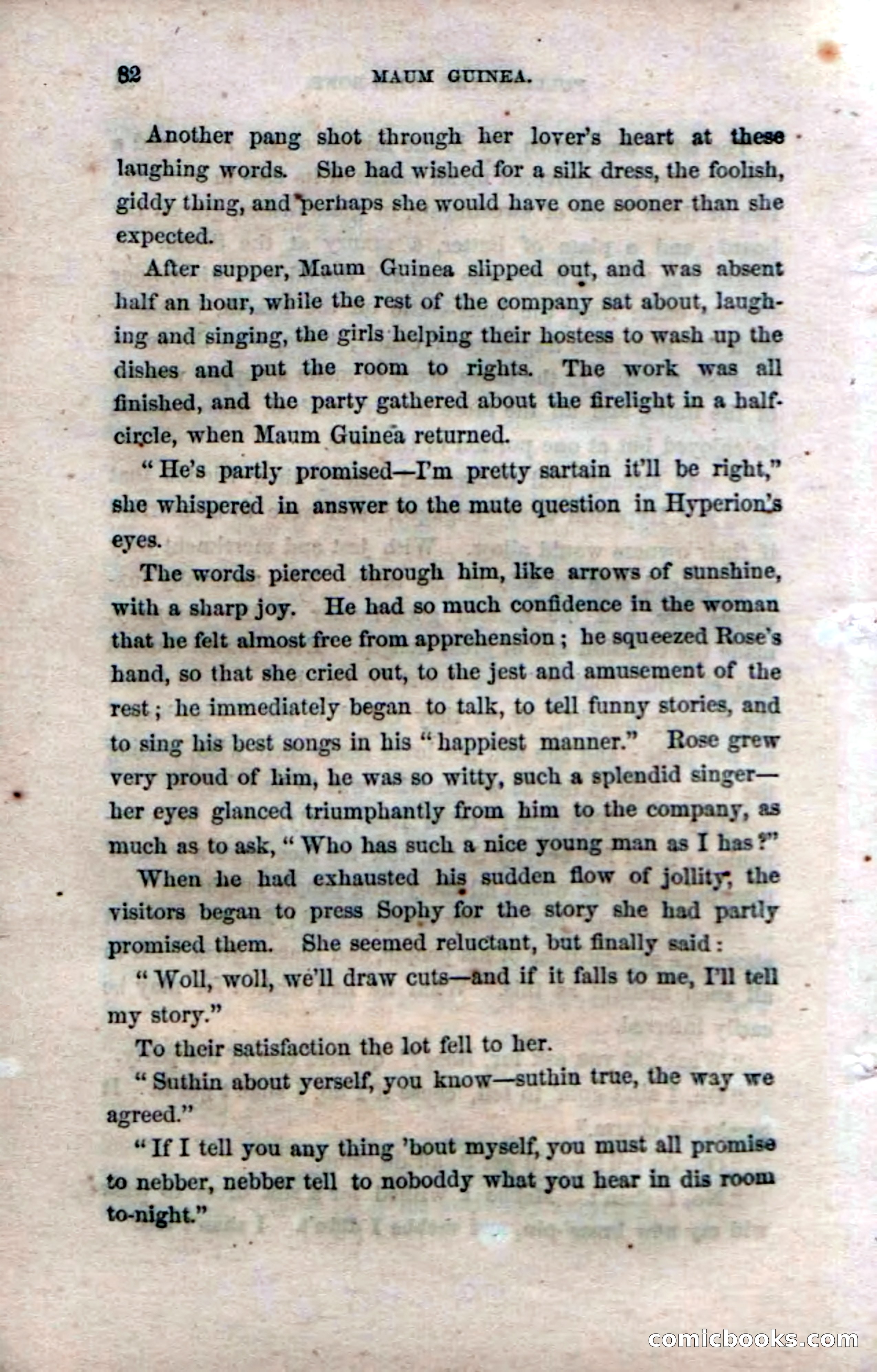 Beadle's Dime Novels No. 33: Maum Guinea and Her Plantation Children — page 88 of 228