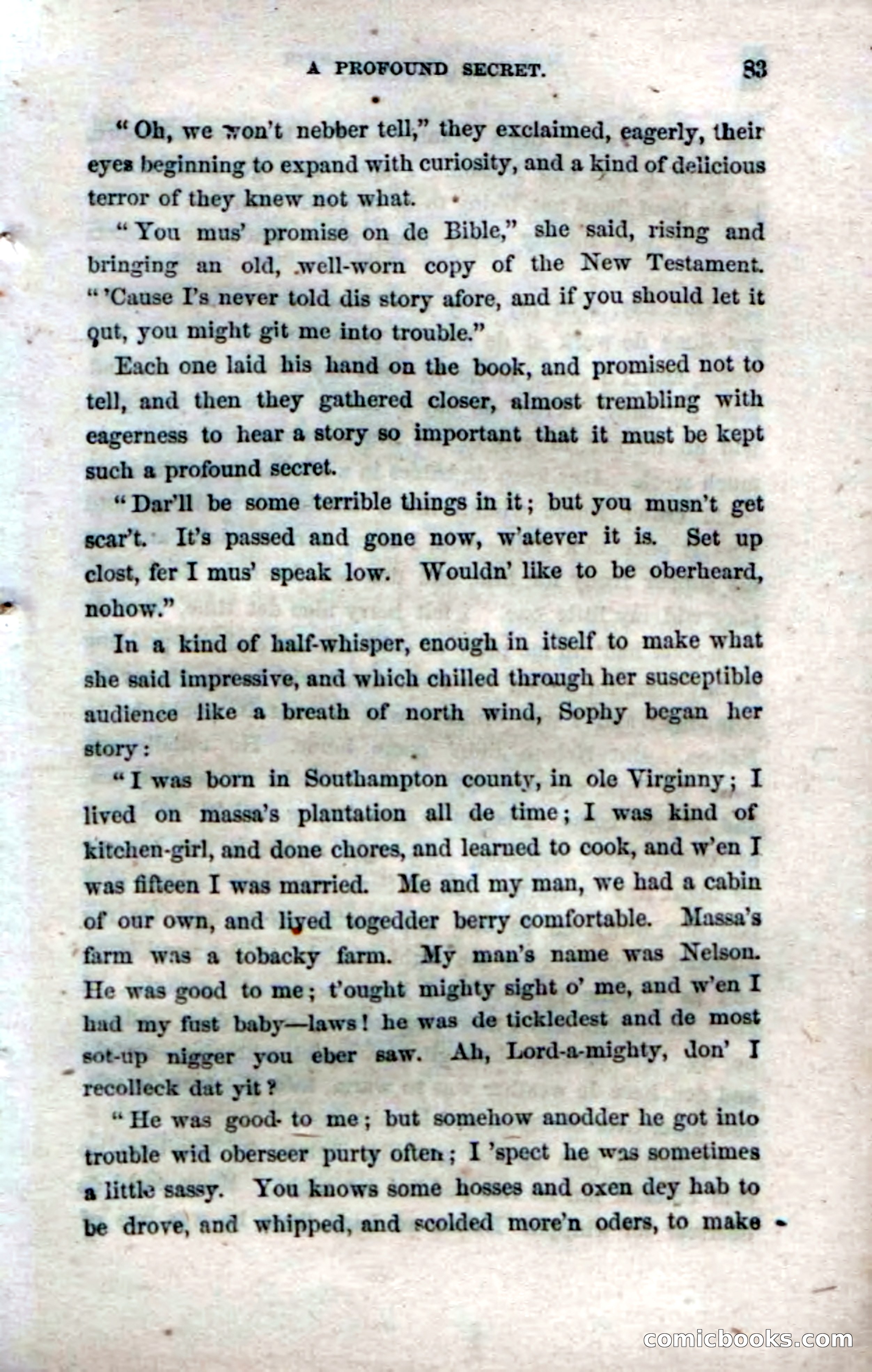 Beadle's Dime Novels No. 33: Maum Guinea and Her Plantation Children — page 91 of 228