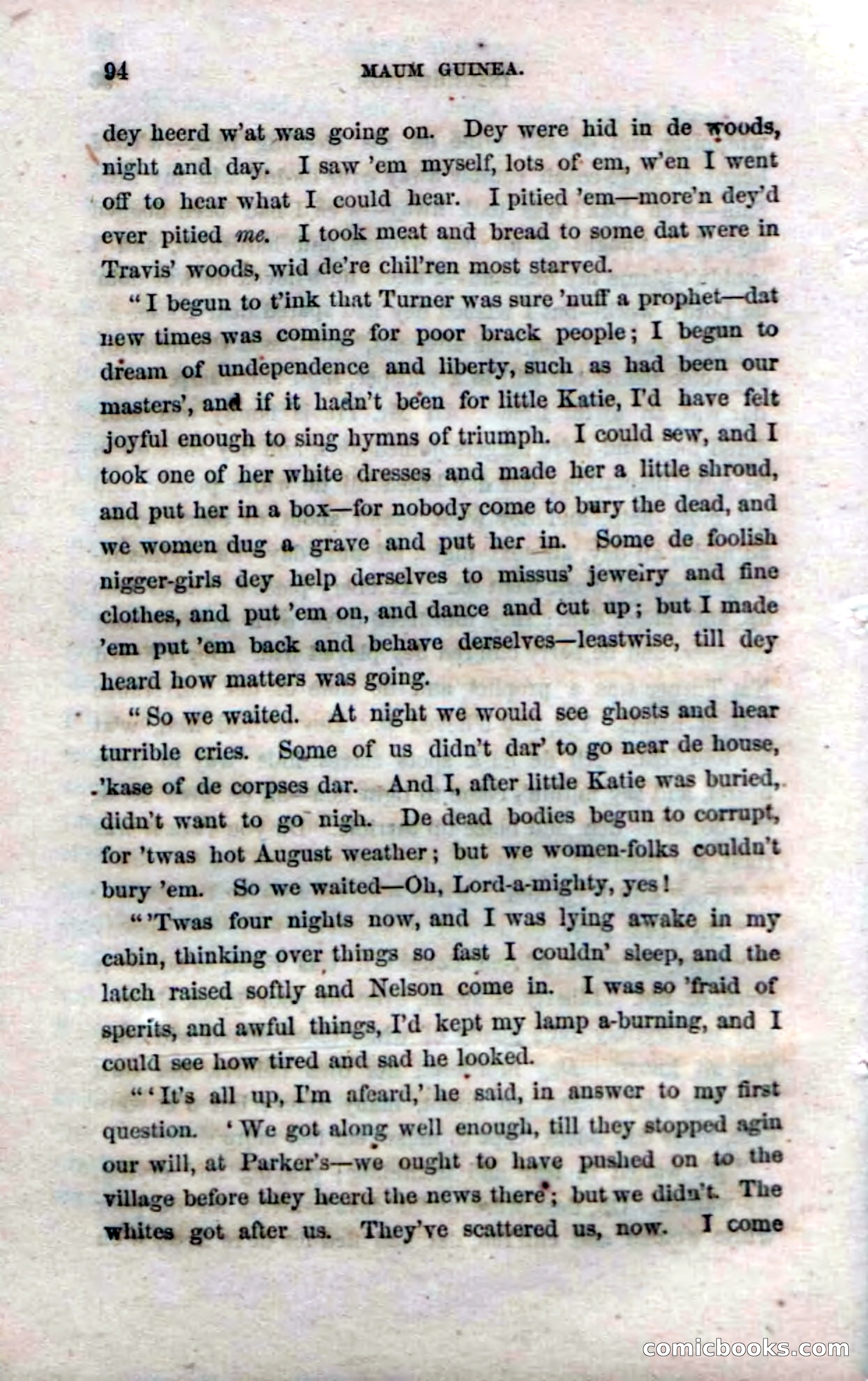 Beadle's Dime Novels No. 33: Maum Guinea and Her Plantation Children — page 102 of 228