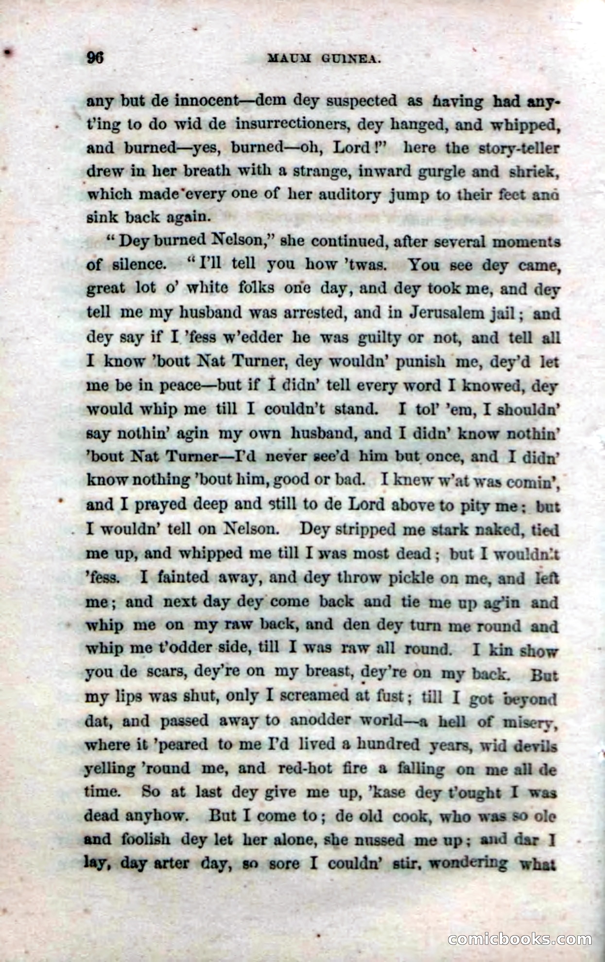 Beadle's Dime Novels No. 33: Maum Guinea and Her Plantation Children — page 104 of 228
