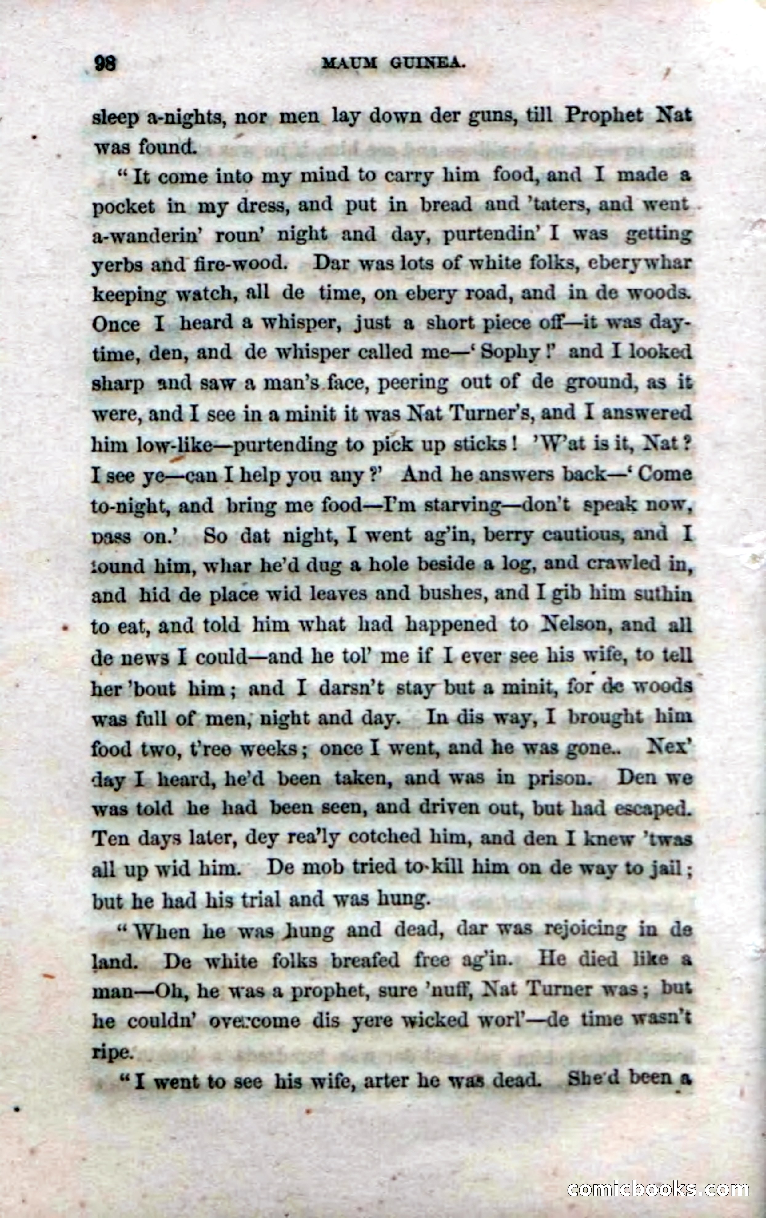 Beadle's Dime Novels No. 33: Maum Guinea and Her Plantation Children — page 106 of 228