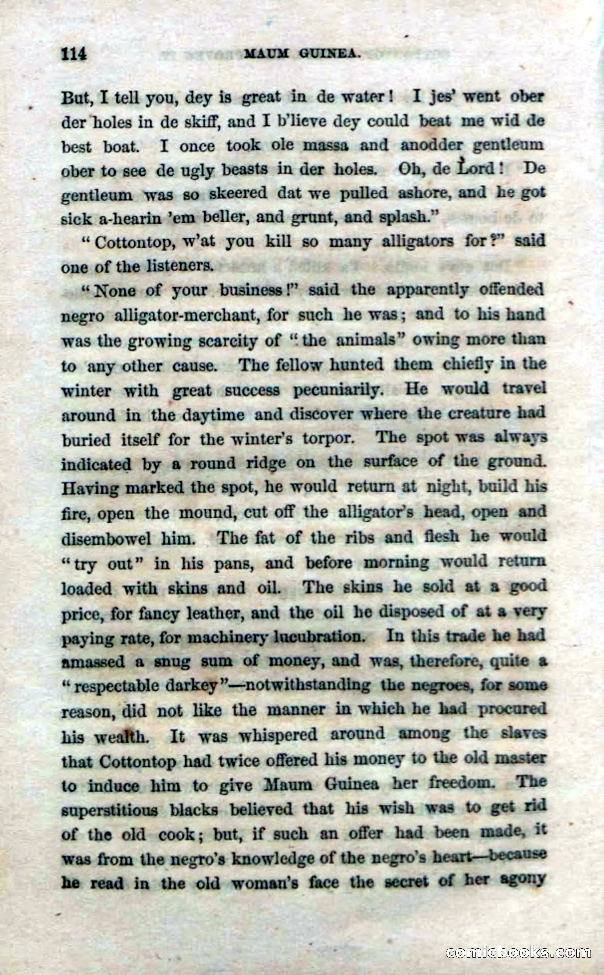 Beadle's Dime Novels No. 33: Maum Guinea and Her Plantation Children — page 124 of 228