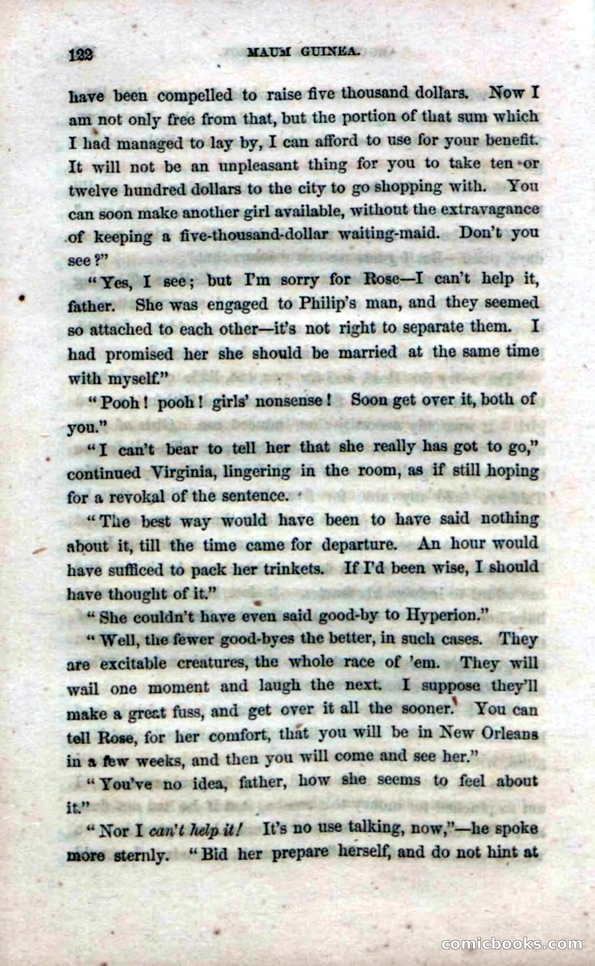 Beadle's Dime Novels No. 33: Maum Guinea and Her Plantation Children — page 132 of 228
