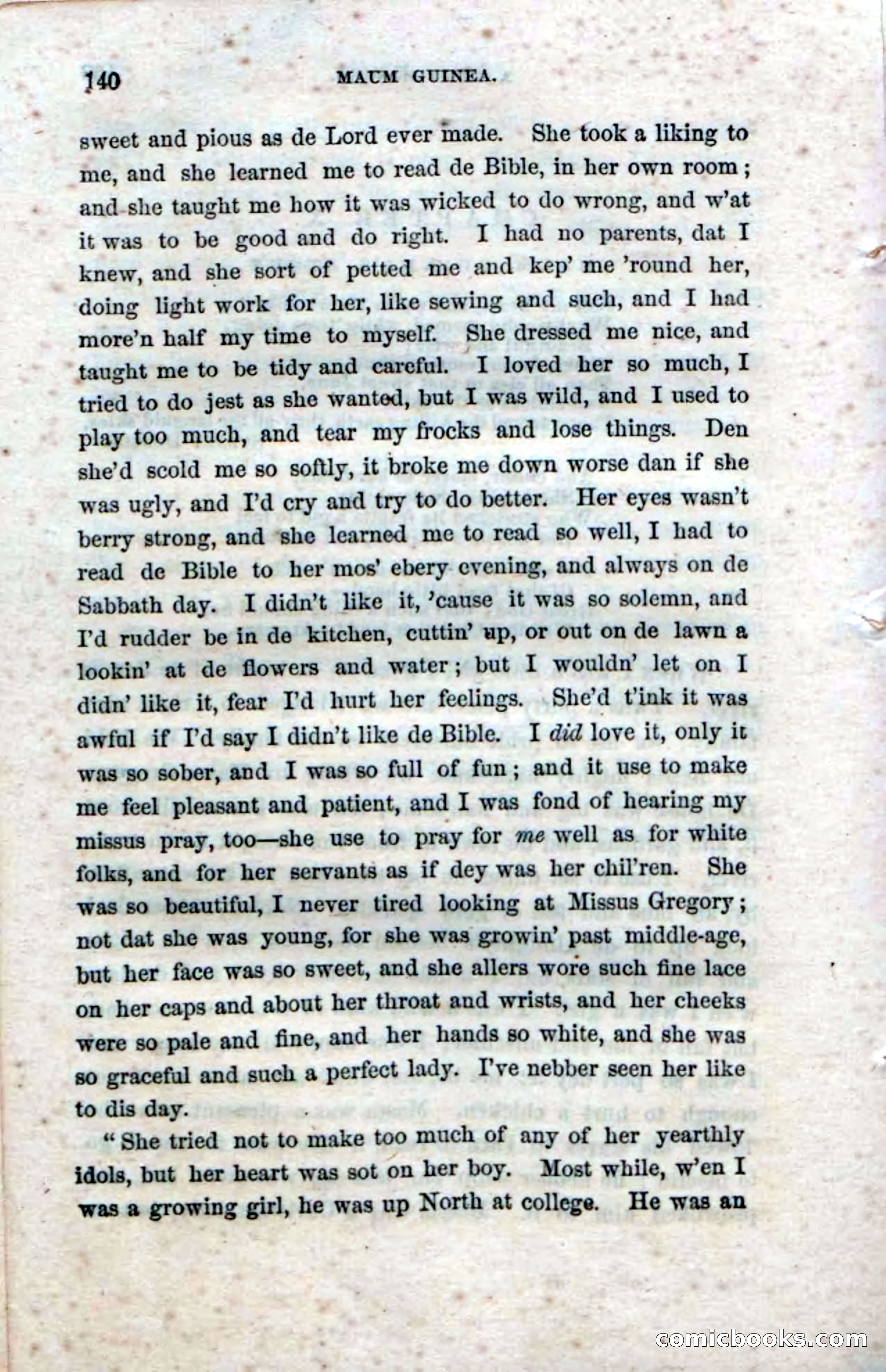 Beadle's Dime Novels No. 33: Maum Guinea and Her Plantation Children — page 150 of 228