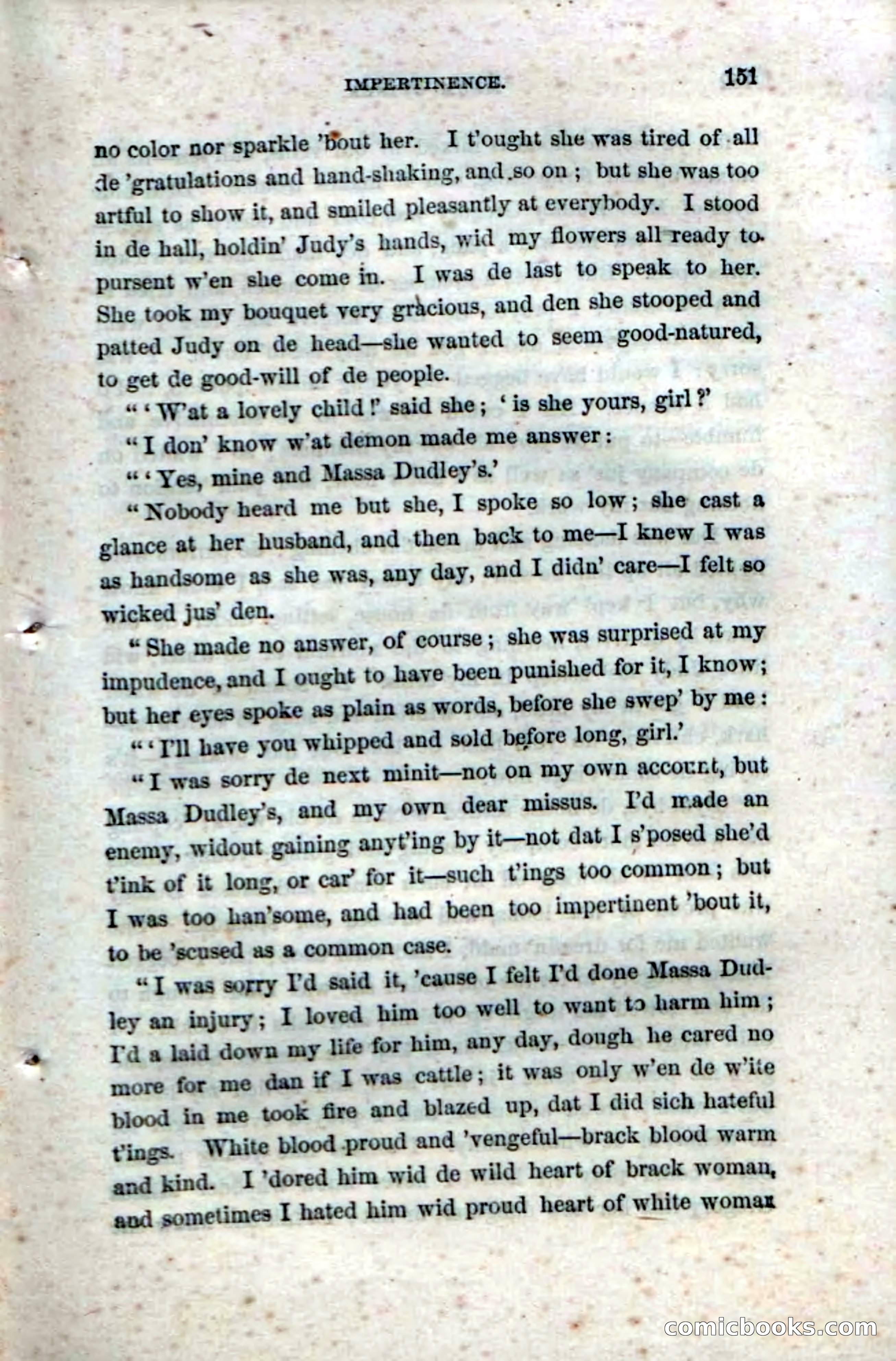 Beadle's Dime Novels No. 33: Maum Guinea and Her Plantation Children — page 161 of 228