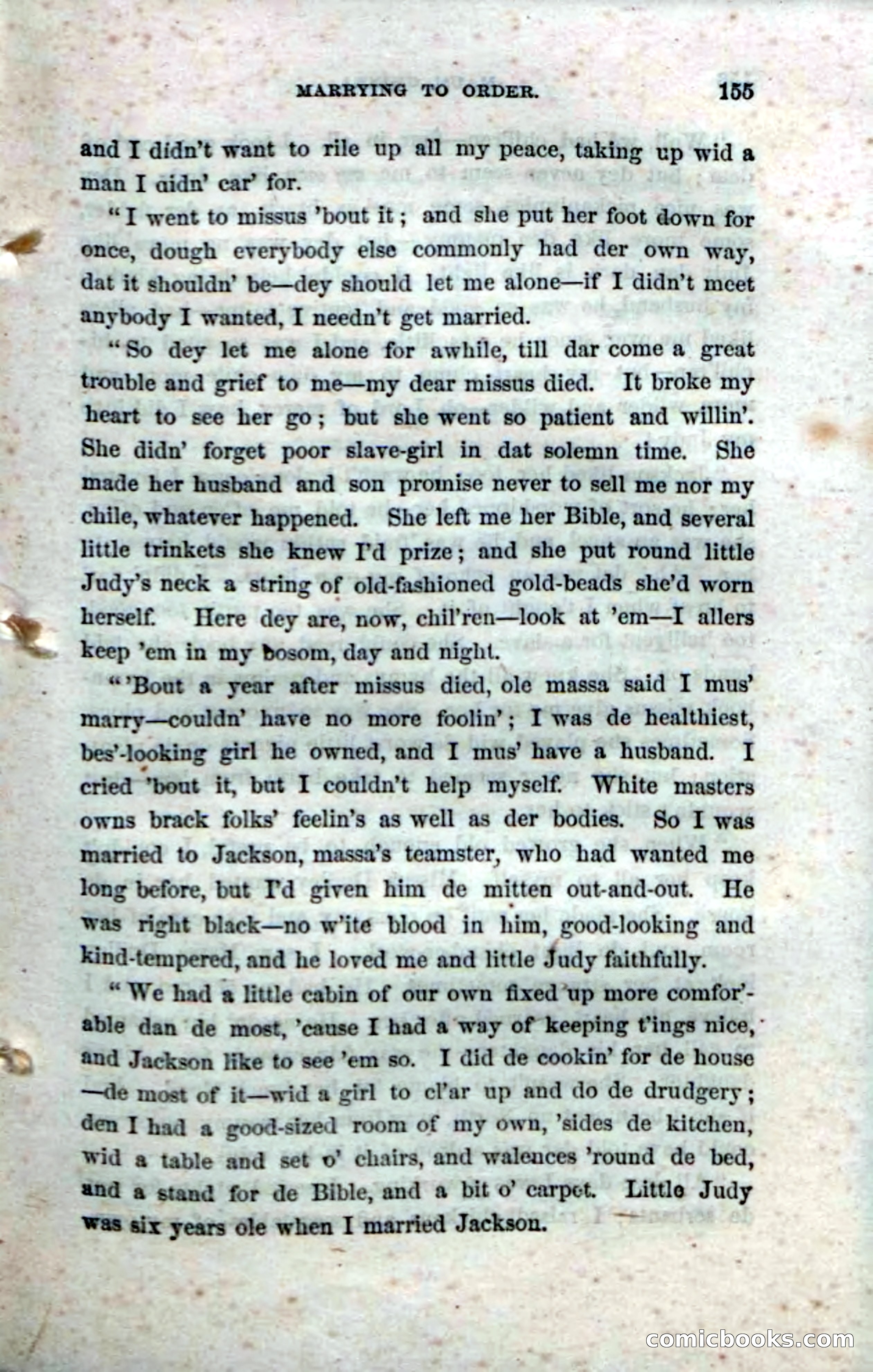 Beadle's Dime Novels No. 33: Maum Guinea and Her Plantation Children — page 165 of 228