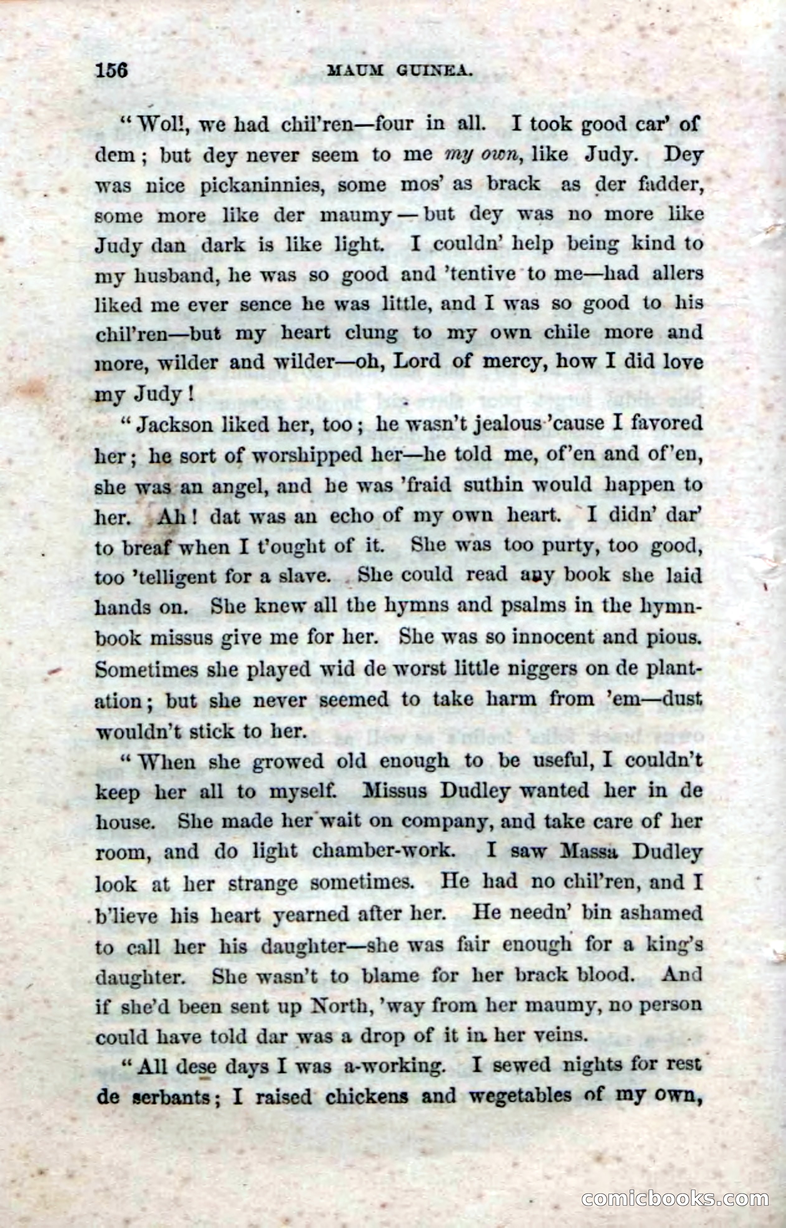 Beadle's Dime Novels No. 33: Maum Guinea and Her Plantation Children — page 166 of 228
