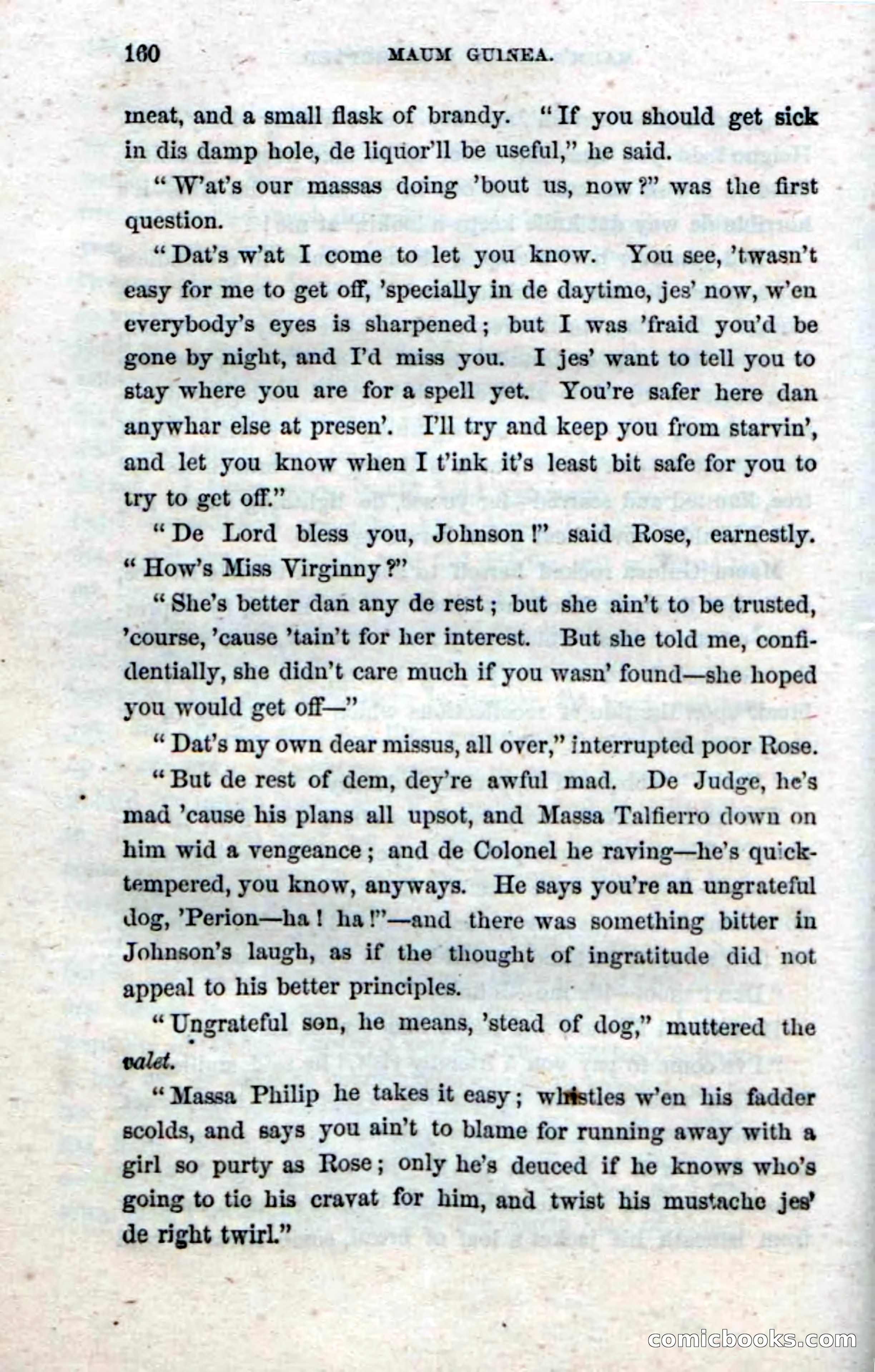 Beadle's Dime Novels No. 33: Maum Guinea and Her Plantation Children — page 170 of 228