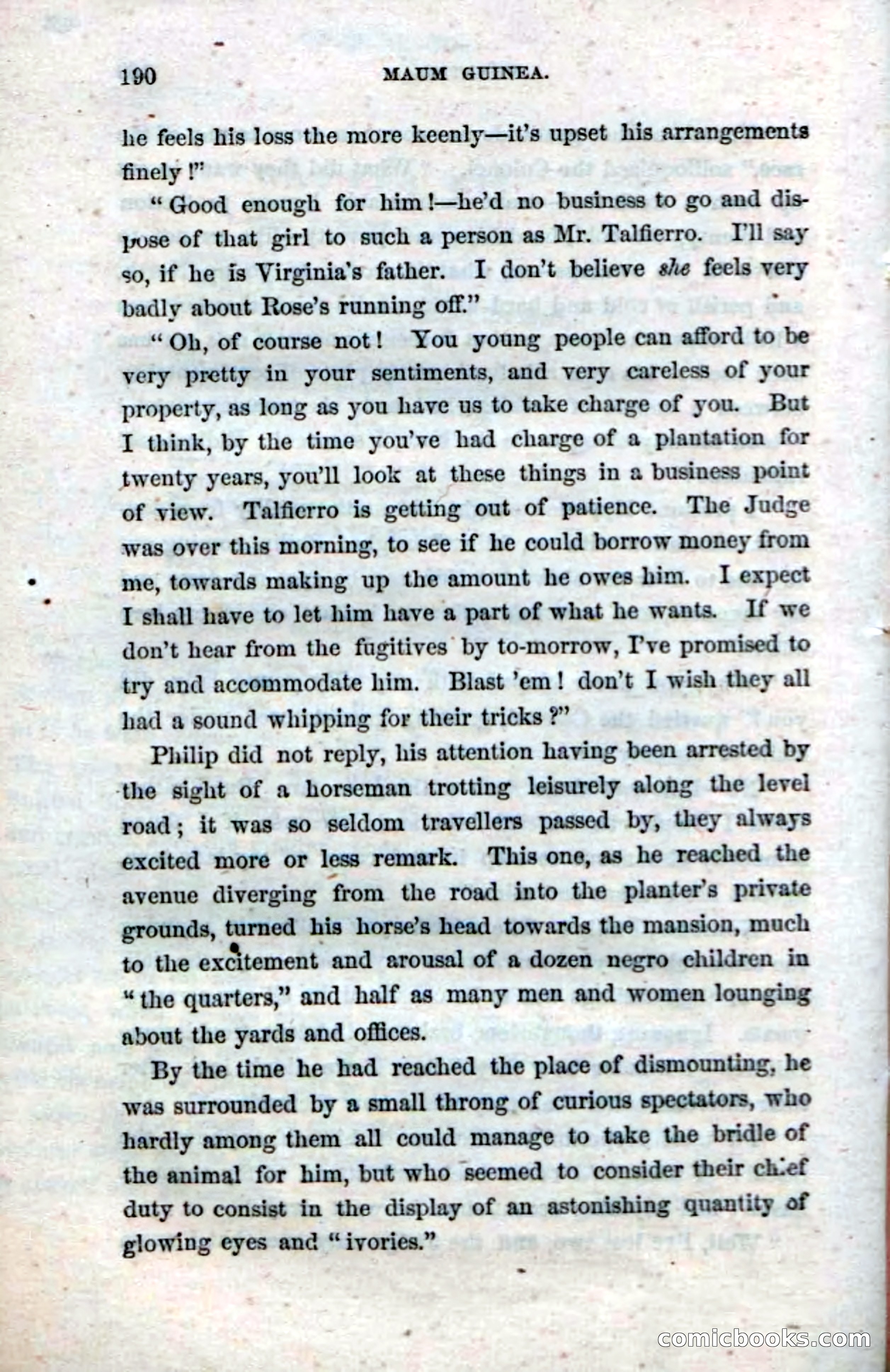 Beadle's Dime Novels No. 33: Maum Guinea and Her Plantation Children — page 200 of 228