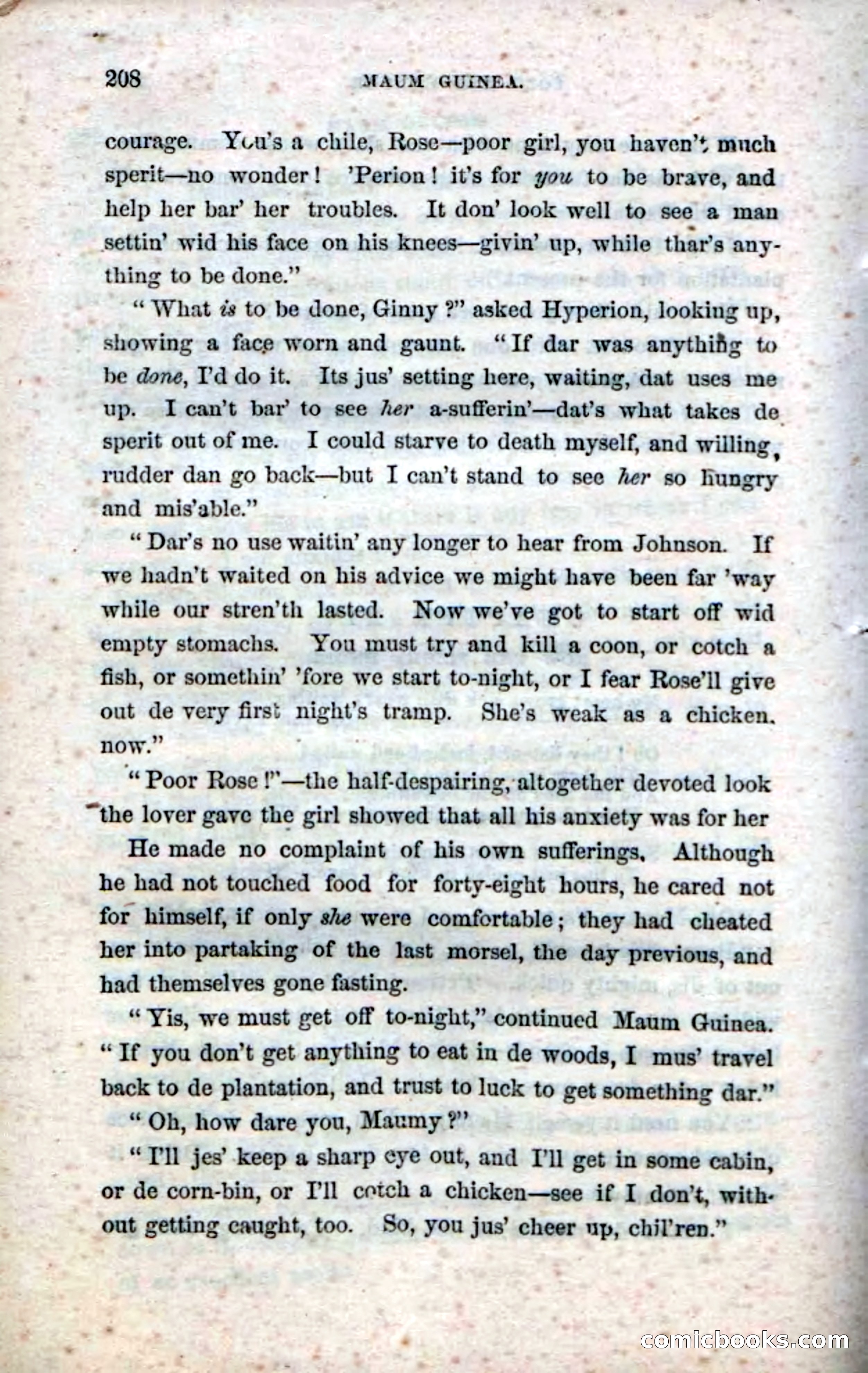 Beadle's Dime Novels No. 33: Maum Guinea and Her Plantation Children — page 218 of 228
