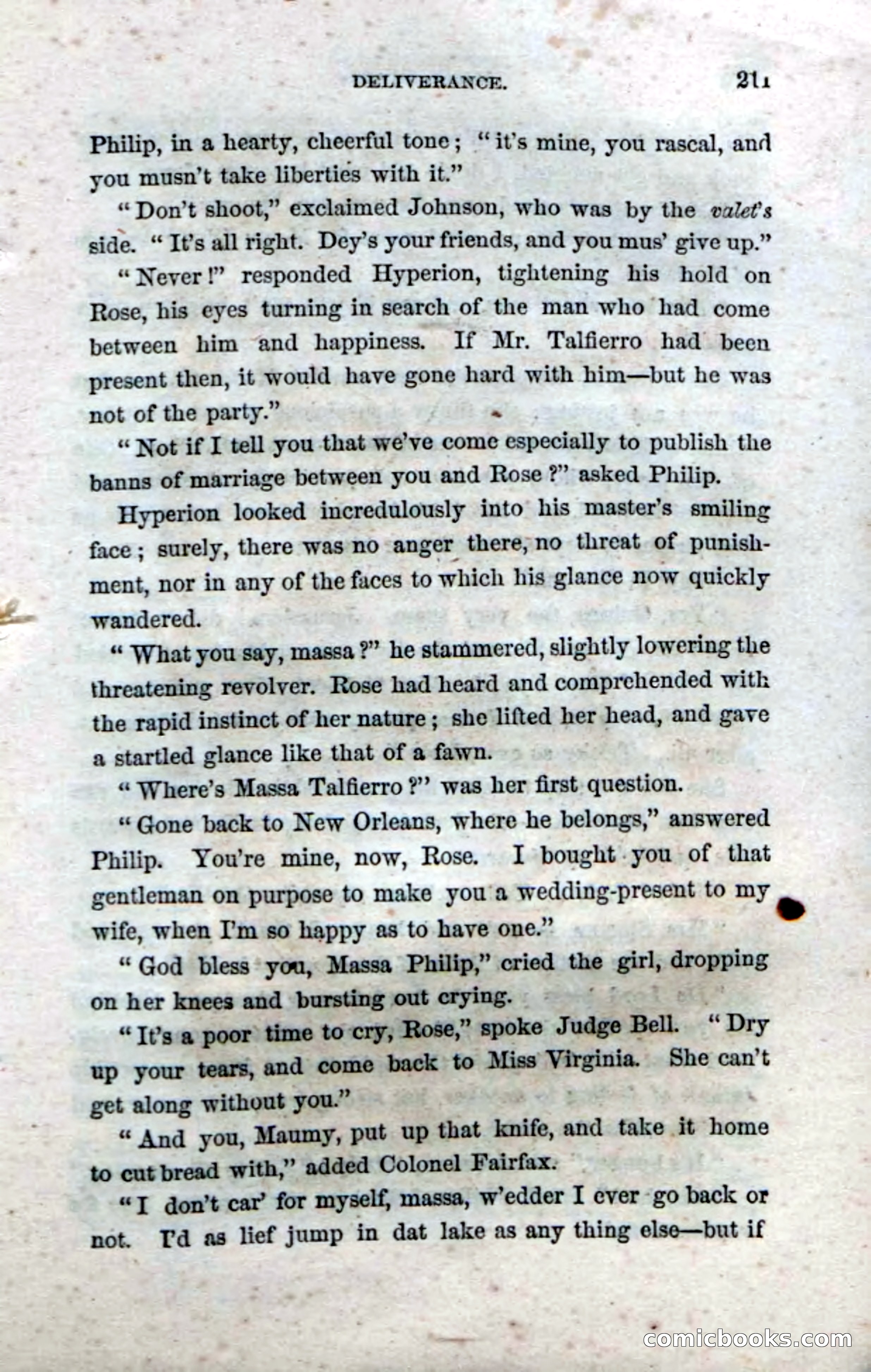 Beadle's Dime Novels No. 33: Maum Guinea and Her Plantation Children — page 221 of 228