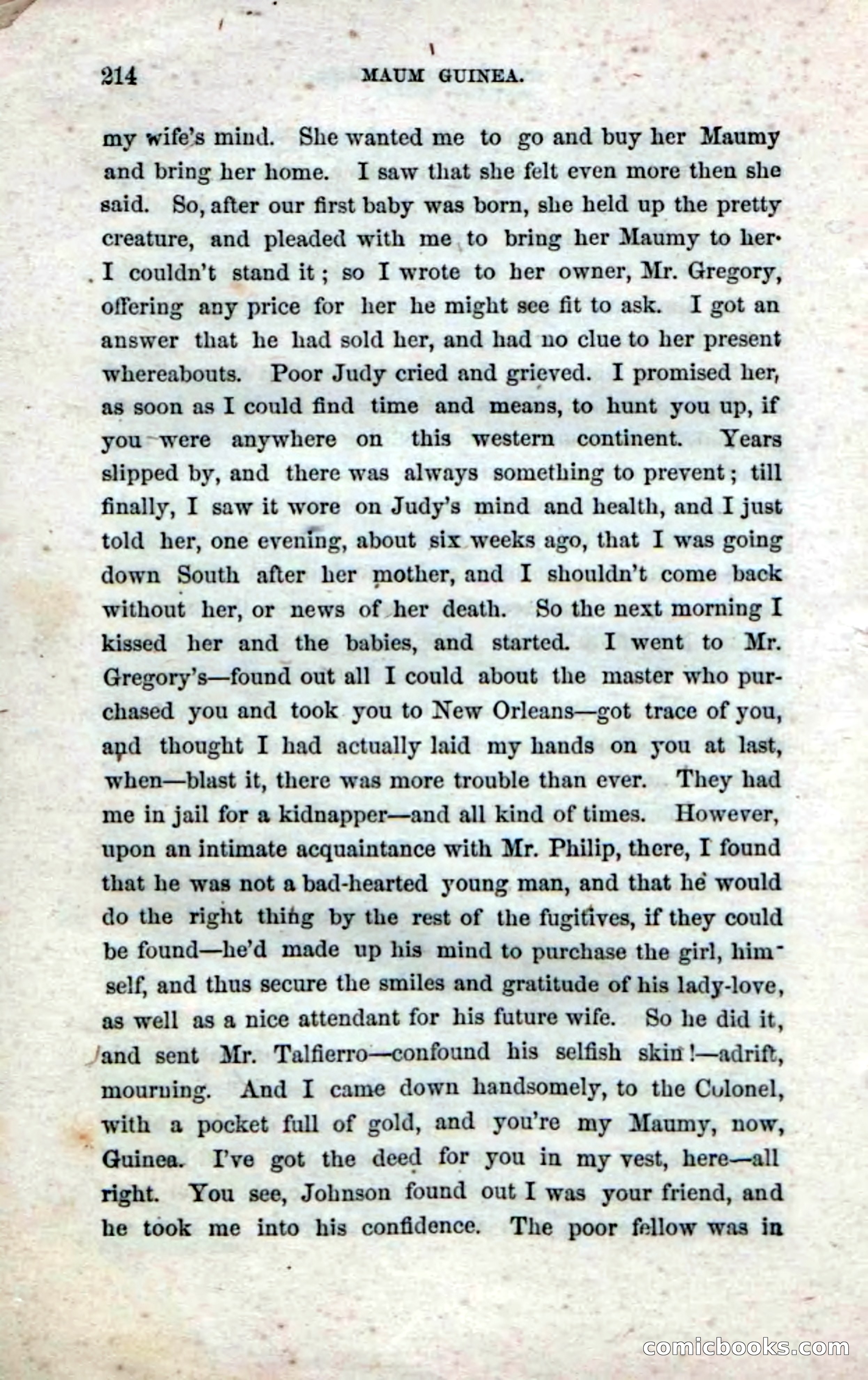 Beadle's Dime Novels No. 33: Maum Guinea and Her Plantation Children — page 224 of 228