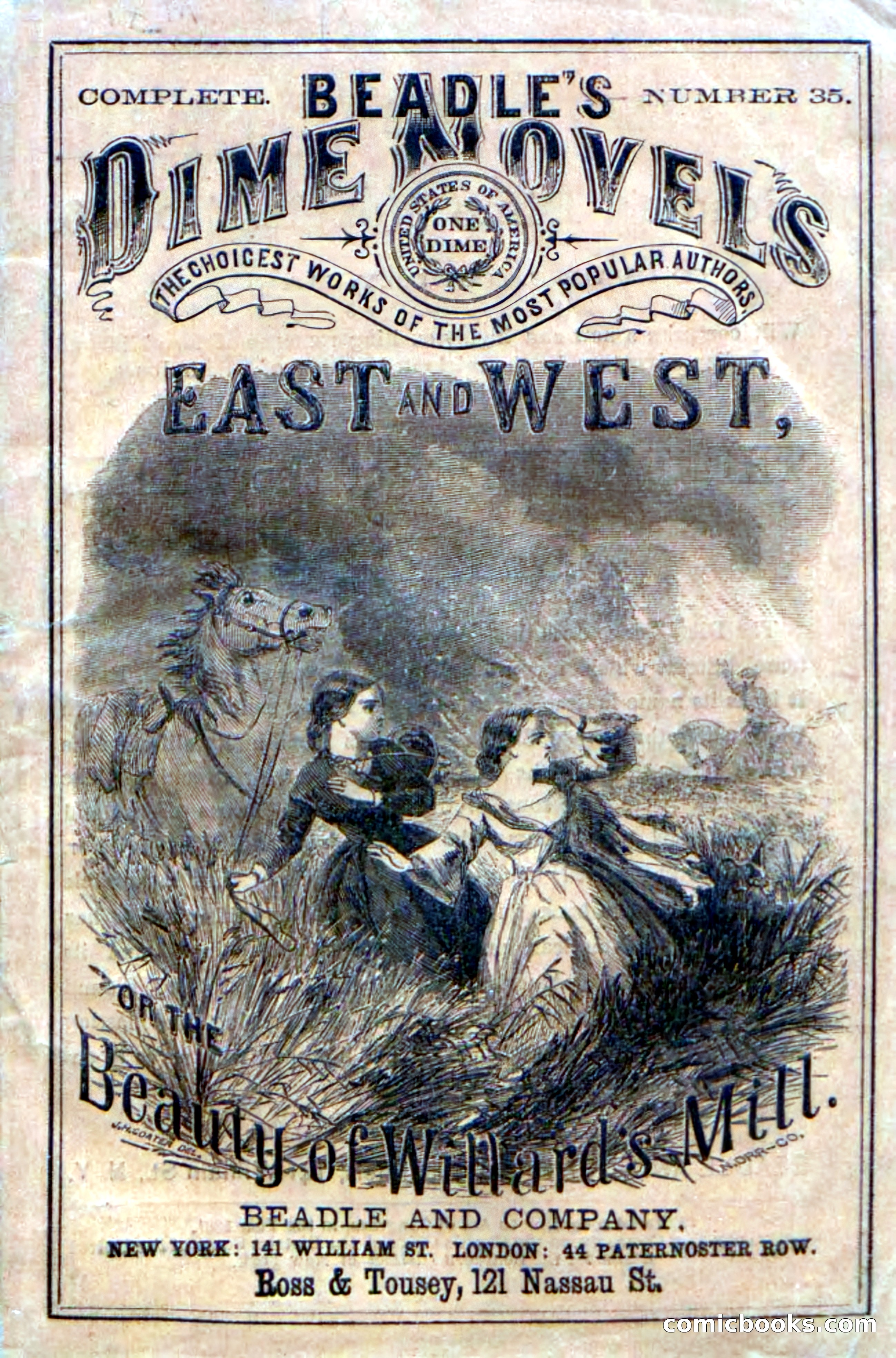 Beadle's Dime Novels No. 35: East and West