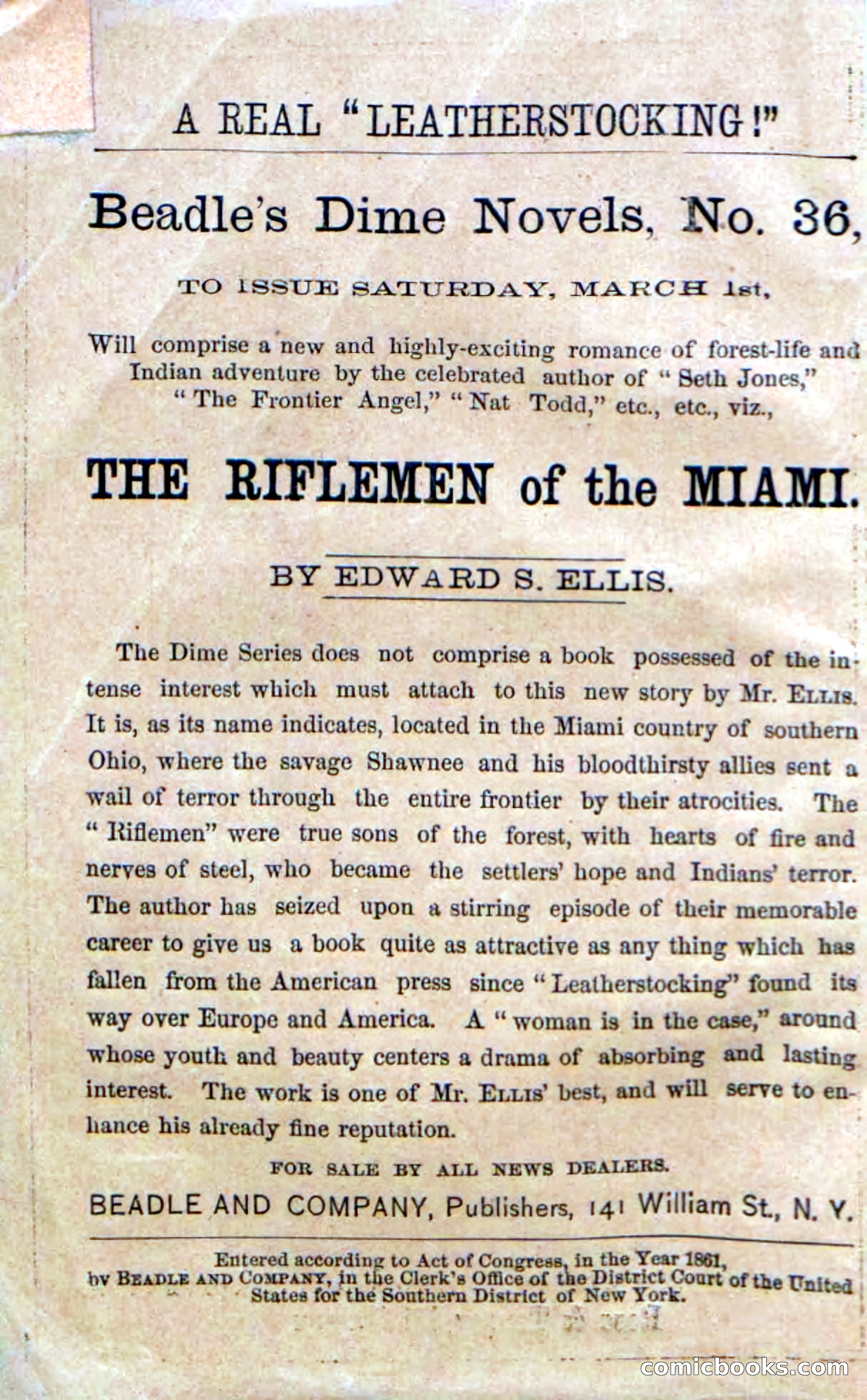 Beadle's Dime Novels No. 35: East and West — page 2 of 114