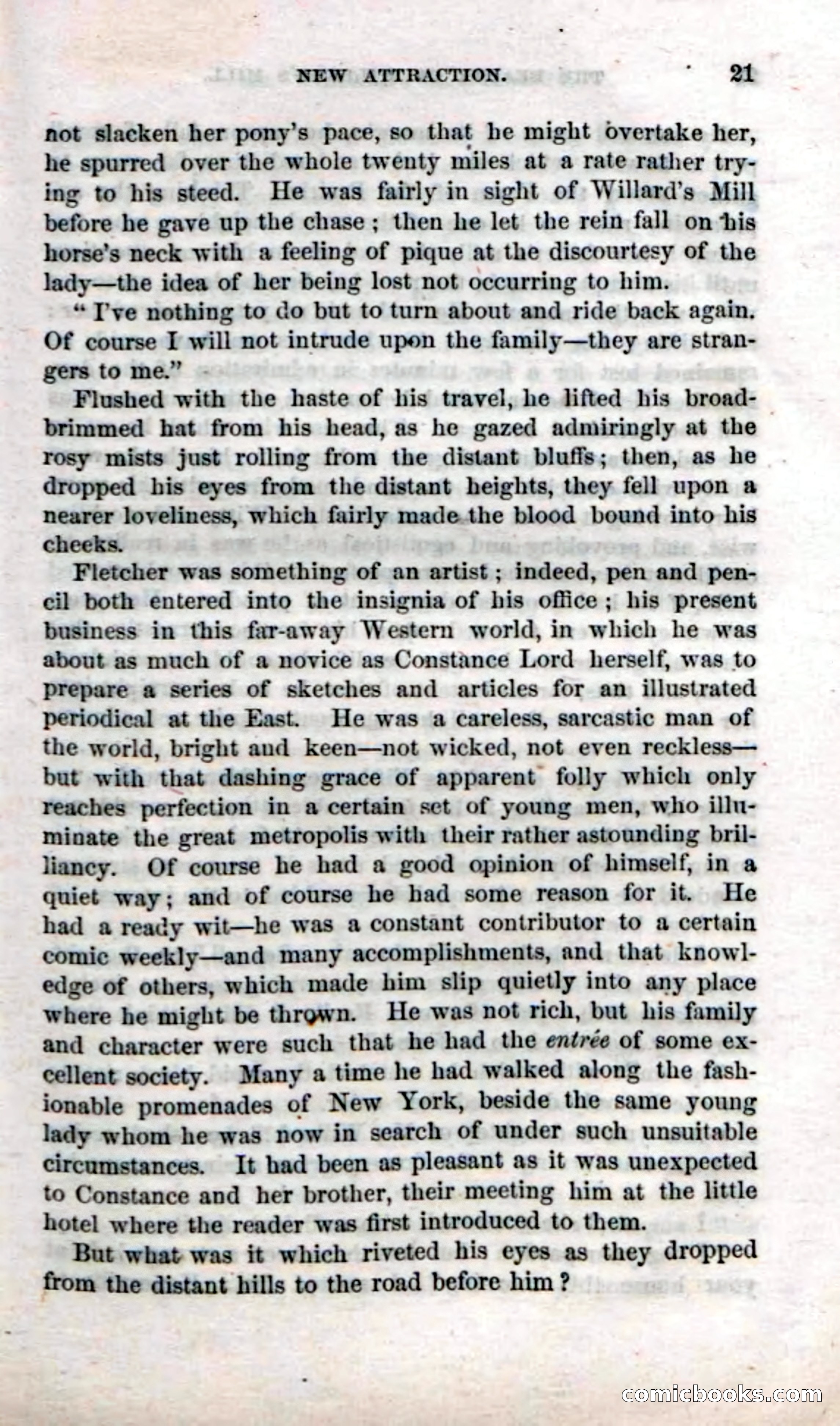 Beadle's Dime Novels No. 35: East and West — page 21 of 114