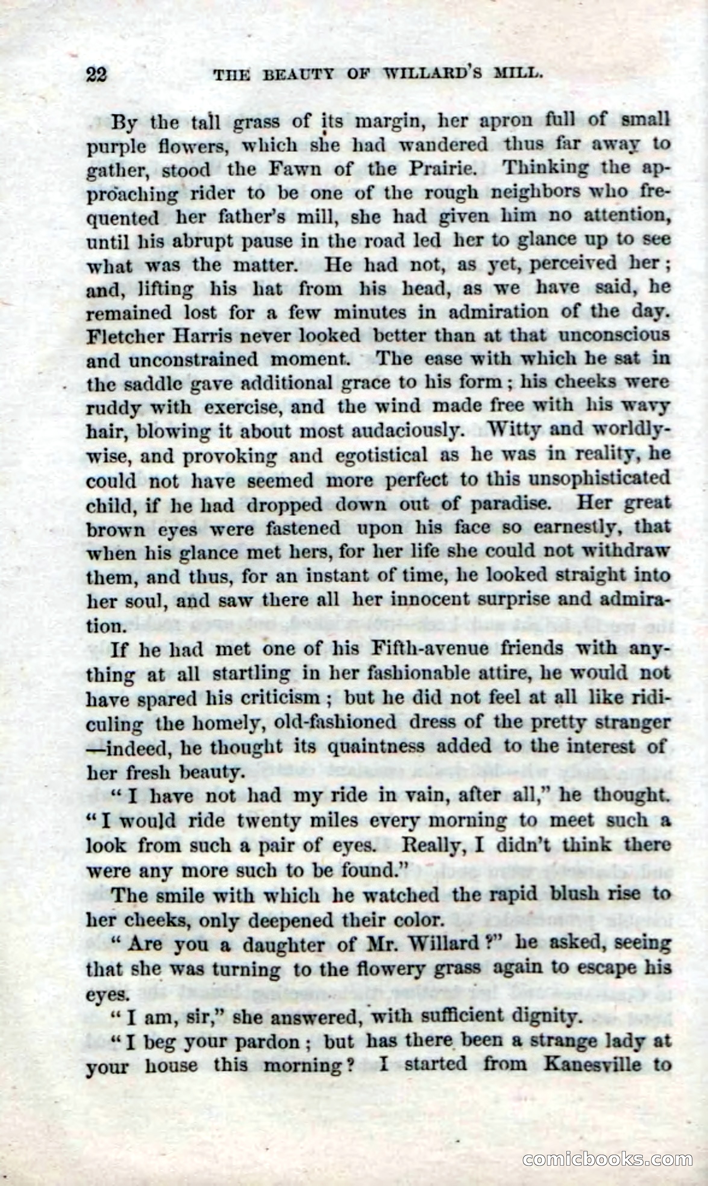 Beadle's Dime Novels No. 35: East and West — page 22 of 114