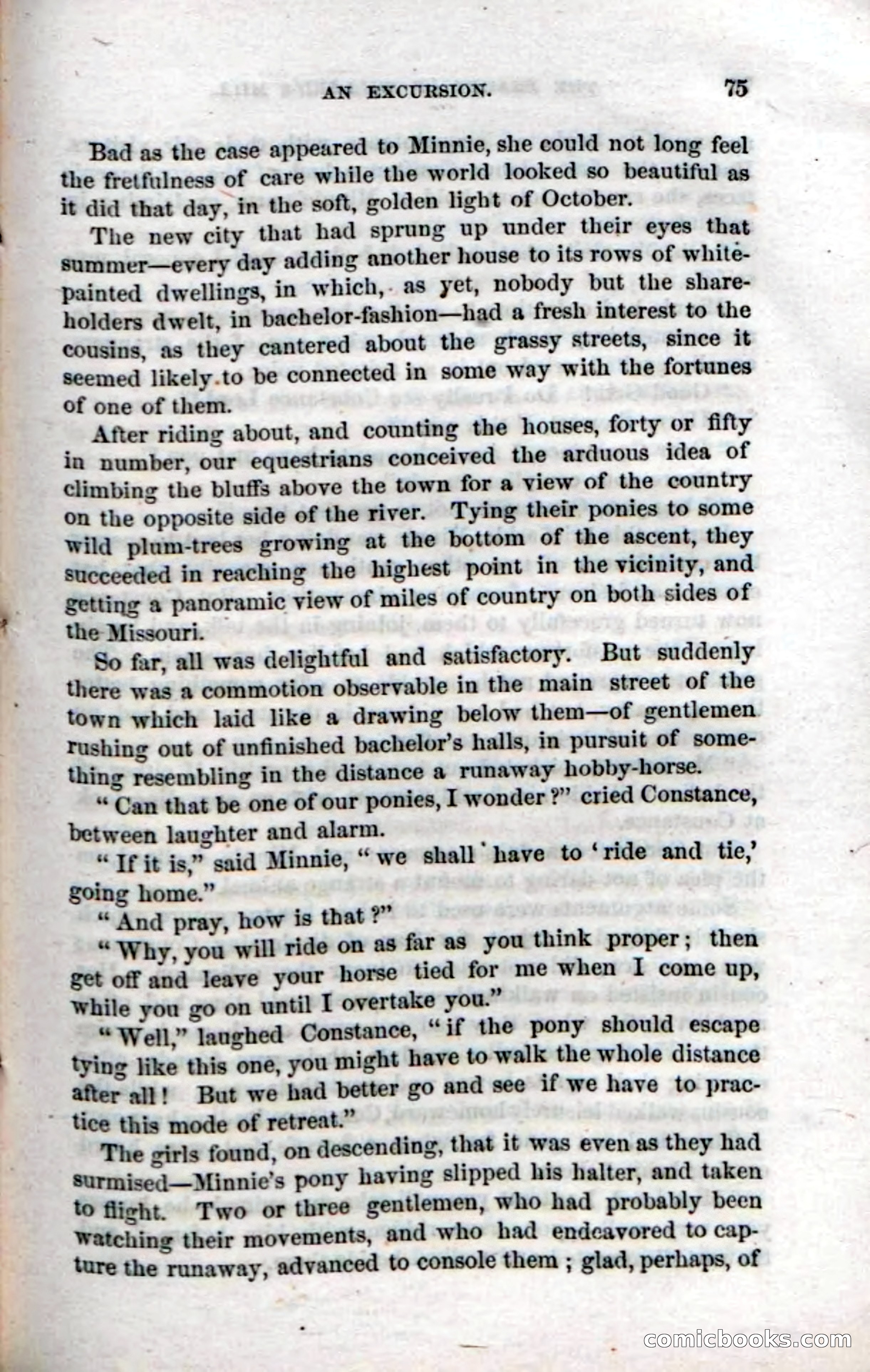 Beadle's Dime Novels No. 35: East and West — page 75 of 114