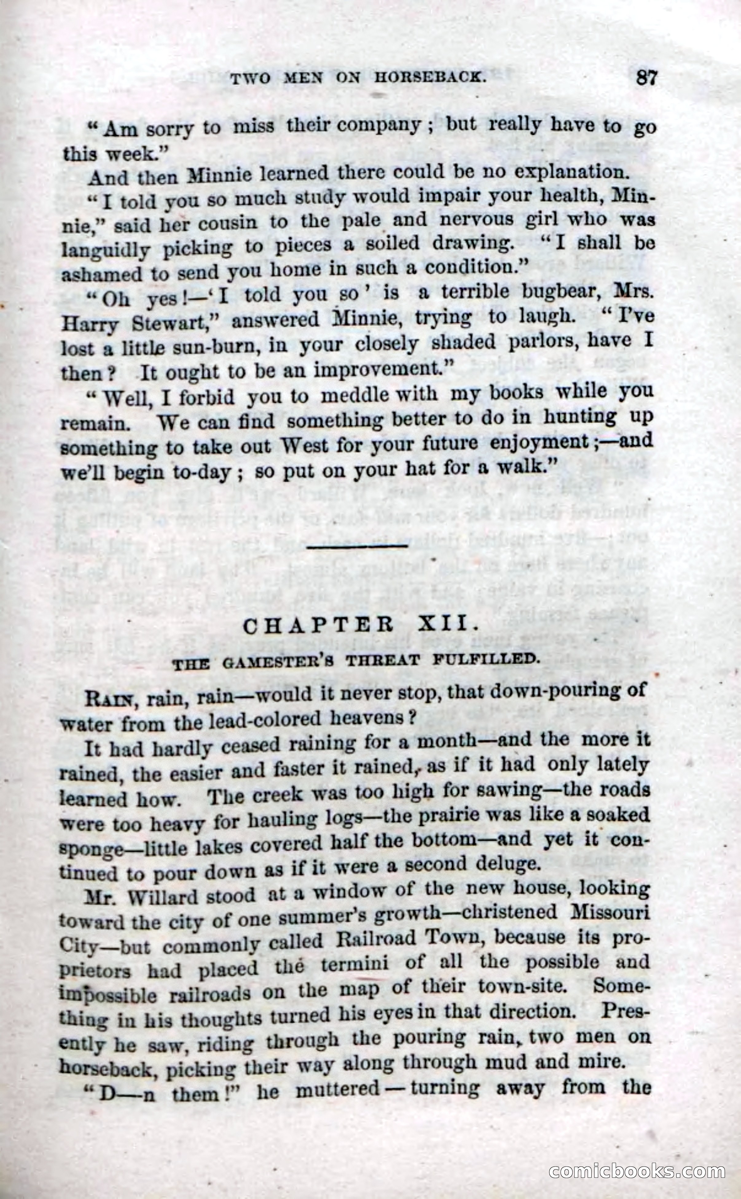 Beadle's Dime Novels No. 35: East and West — page 87 of 114