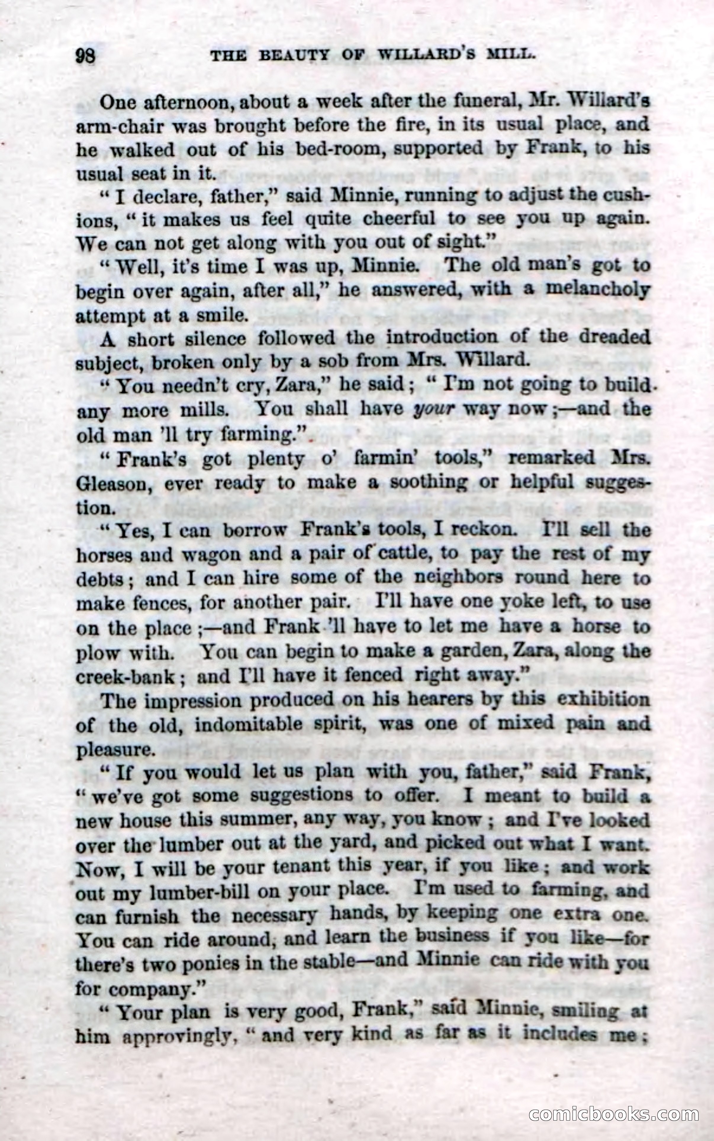 Beadle's Dime Novels No. 35: East and West — page 98 of 114