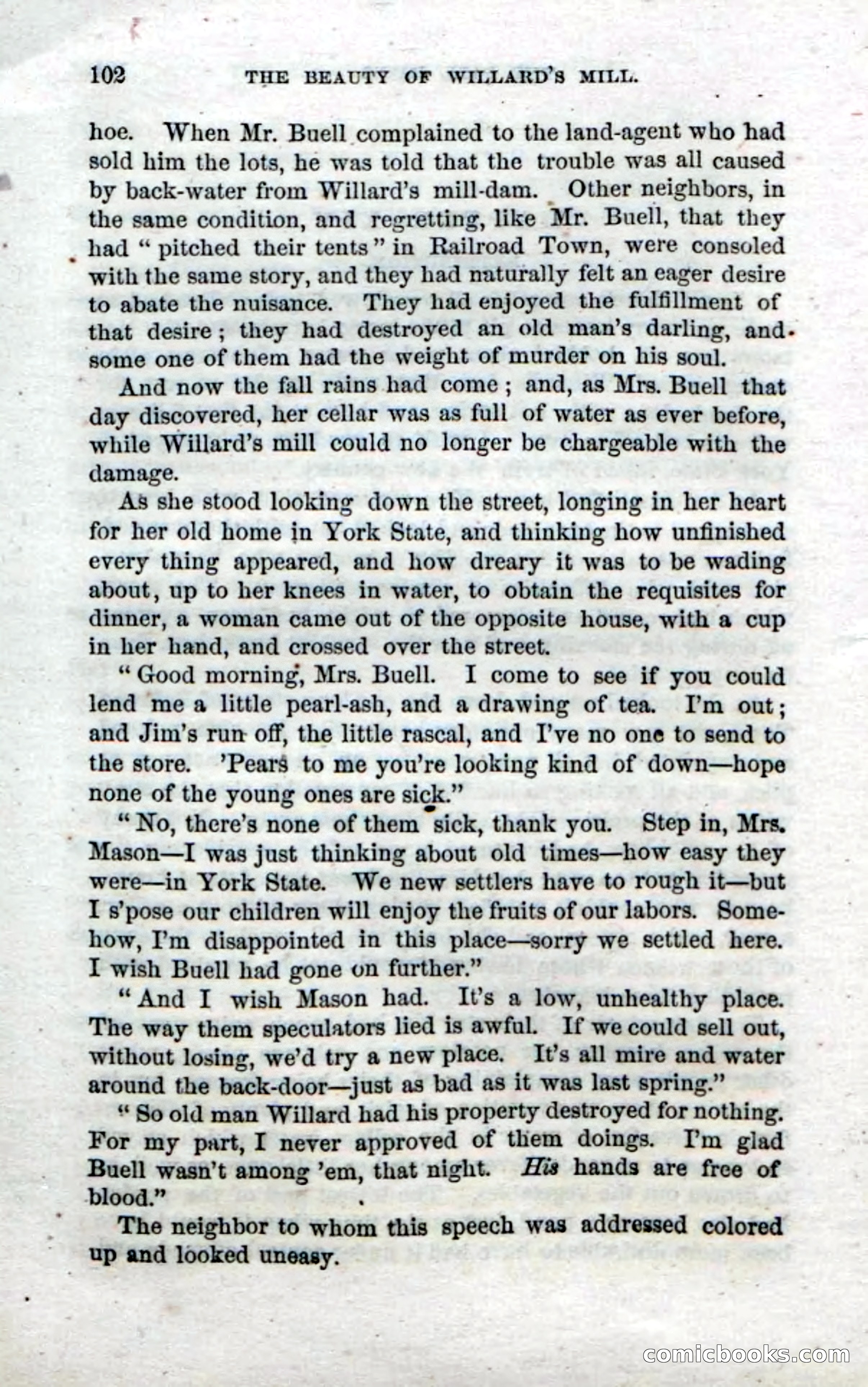 Beadle's Dime Novels No. 35: East and West — page 102 of 114