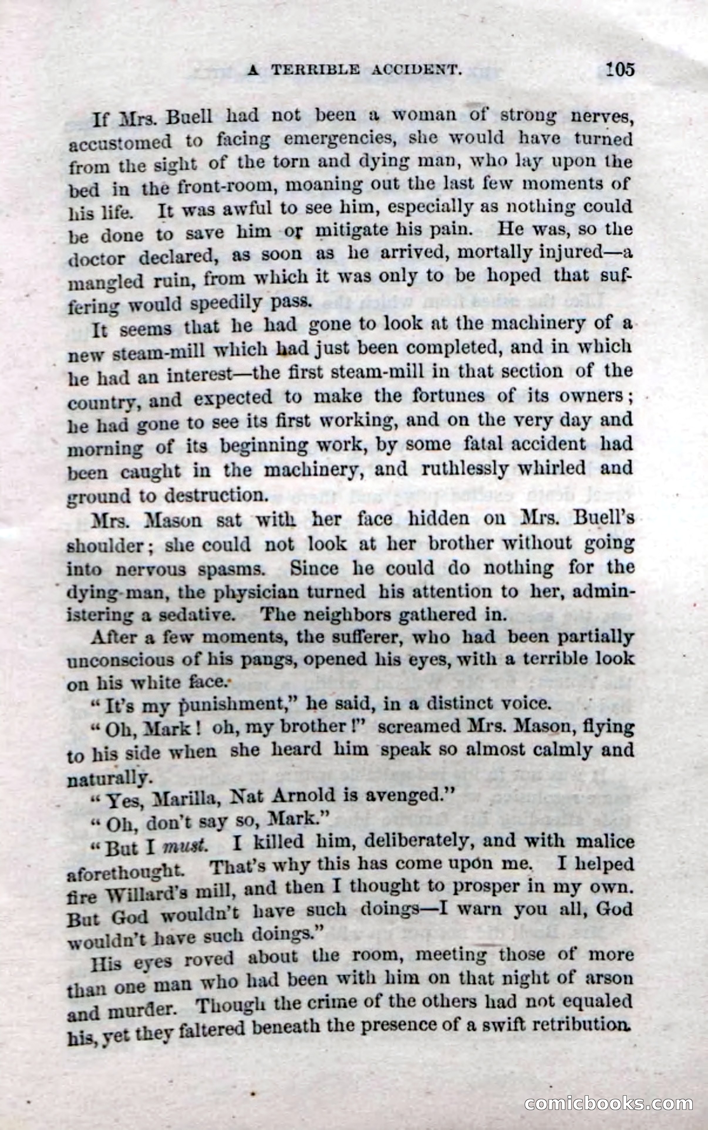 Beadle's Dime Novels No. 35: East and West — page 105 of 114